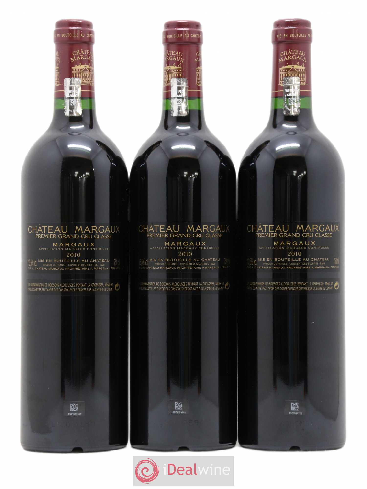 Château Margaux 1er Grand Cru Classé 2010 - Lot de 6 bouteilles - 4