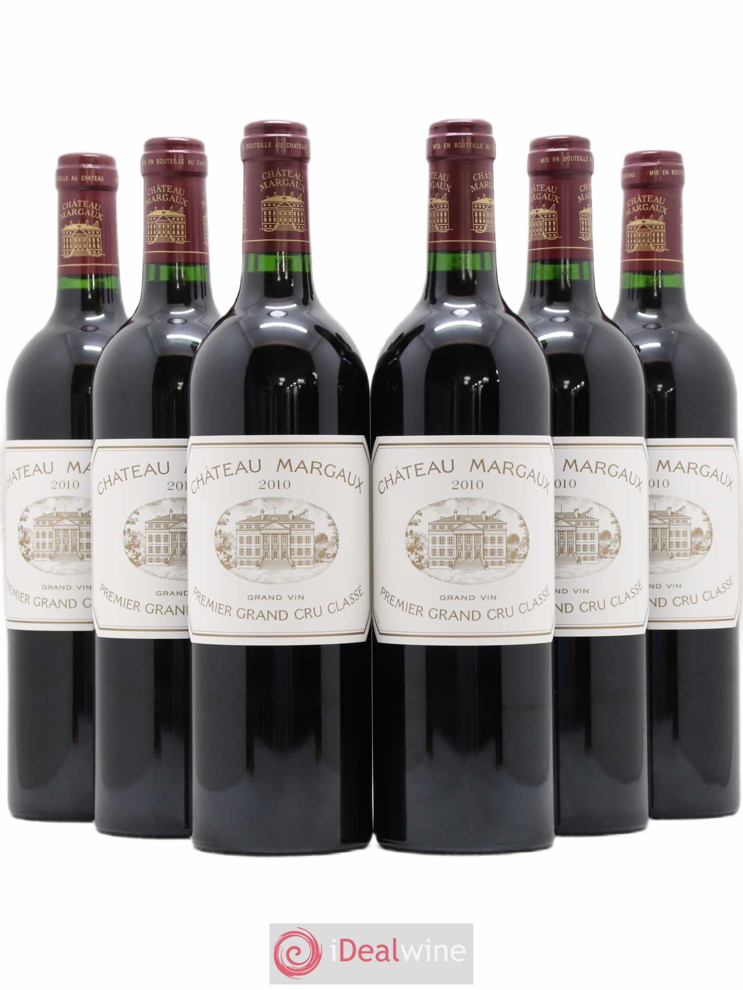 Château Margaux 1er Grand Cru Classé 2010 - Lot de 6 bouteilles - 0