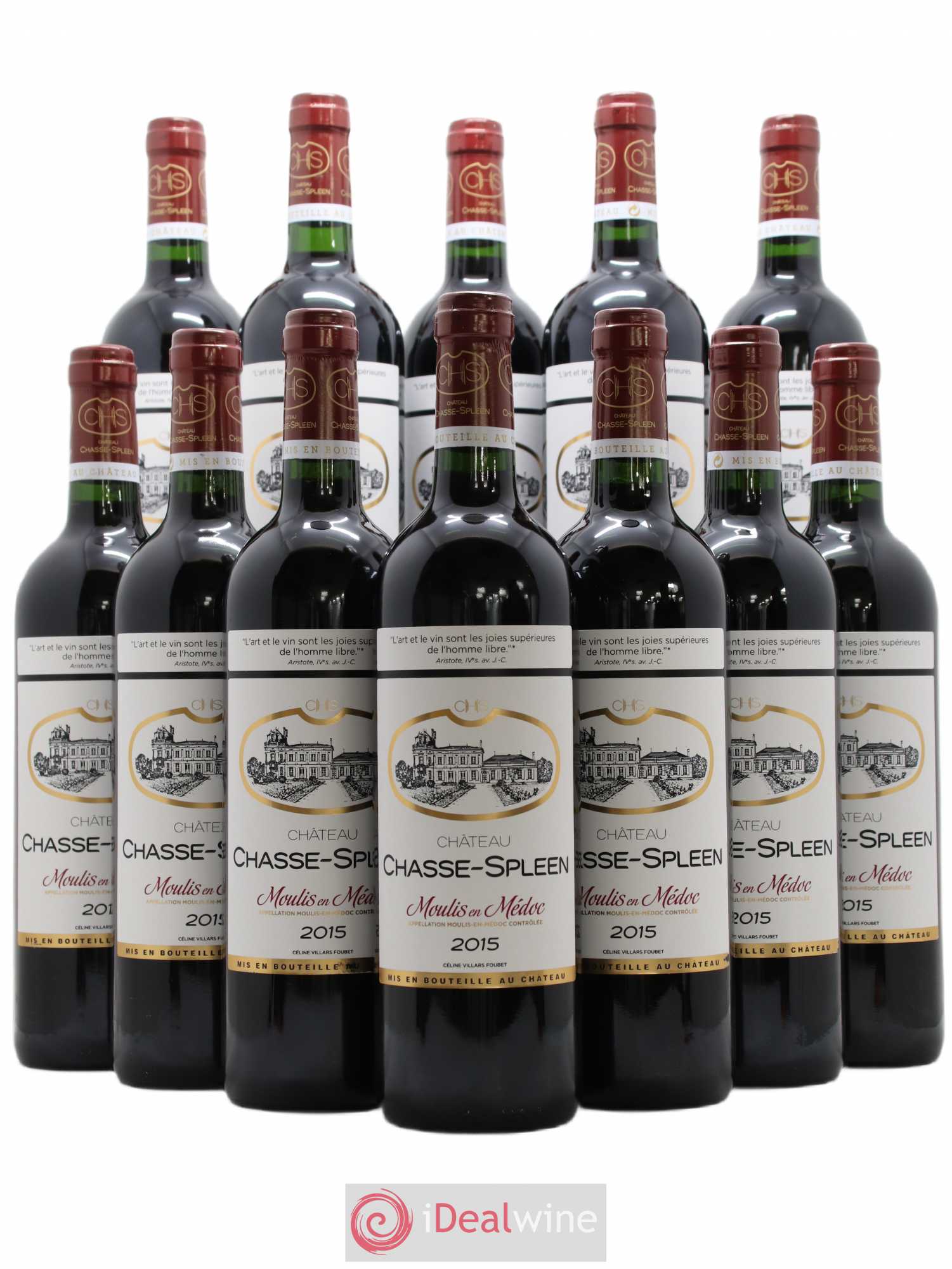 Château Chasse Spleen 2015 - Lot de 12 bouteilles - 0