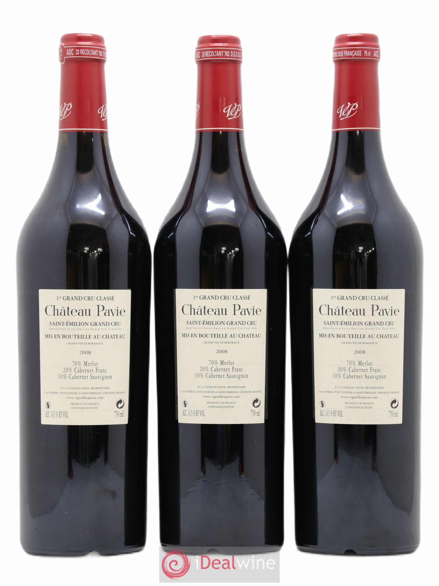 Château Pavie 1er Grand Cru Classé A 2008 - Lot de 12 bouteilles - 2