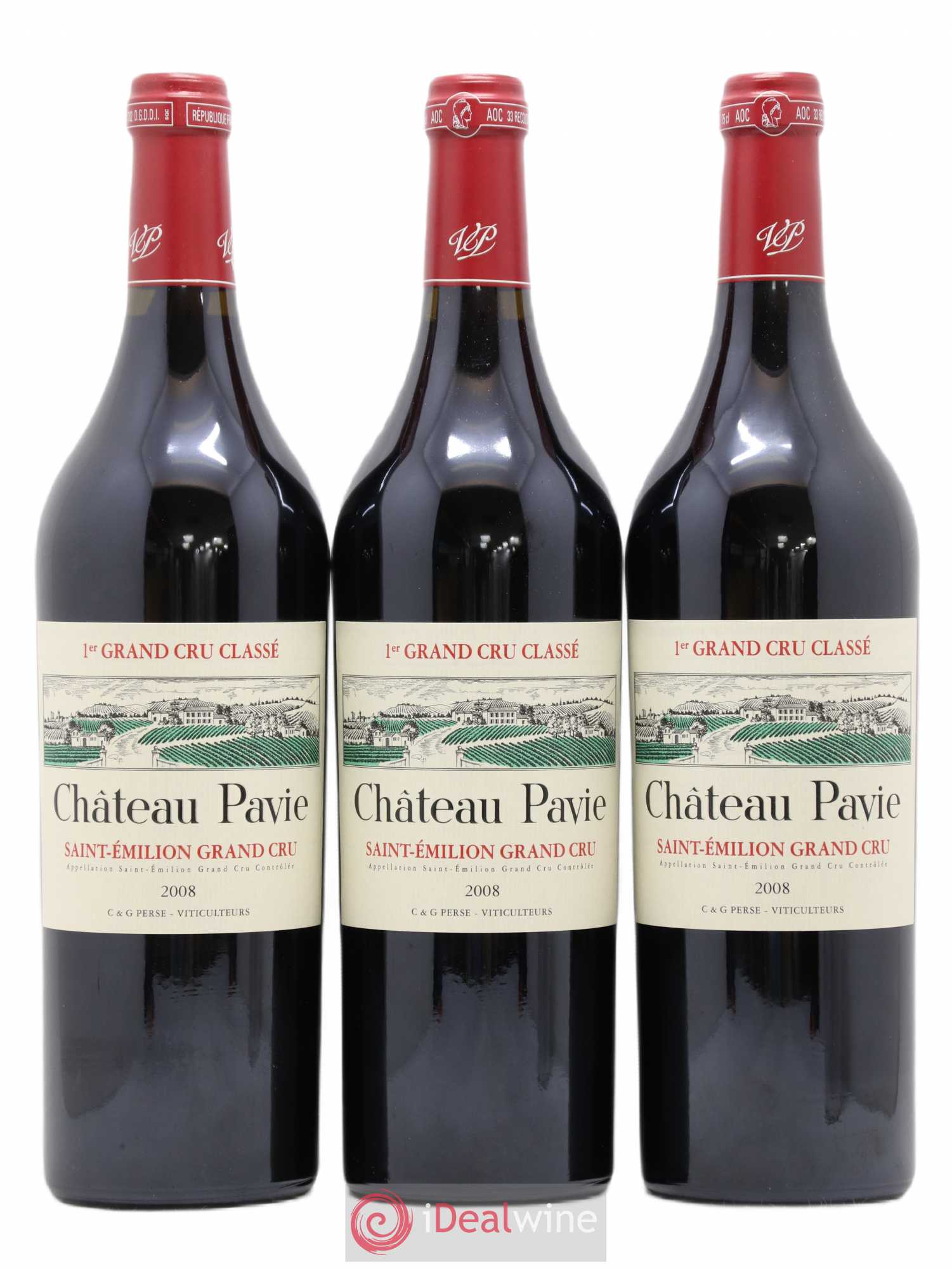 Château Pavie 1er Grand Cru Classé A 2008 - Lot de 12 bouteilles - 3