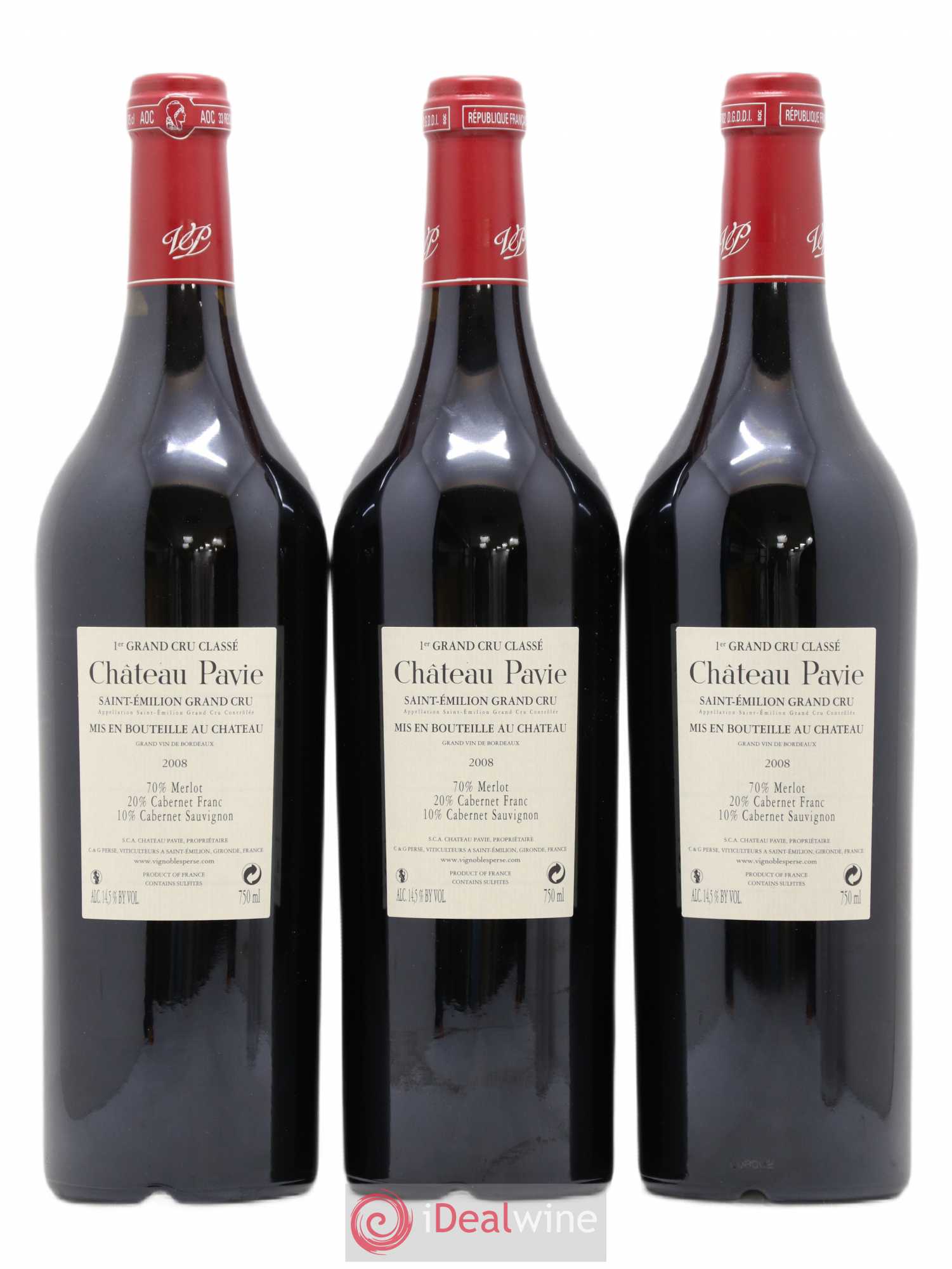 Château Pavie 1er Grand Cru Classé A 2008 - Lot de 12 bouteilles - 4