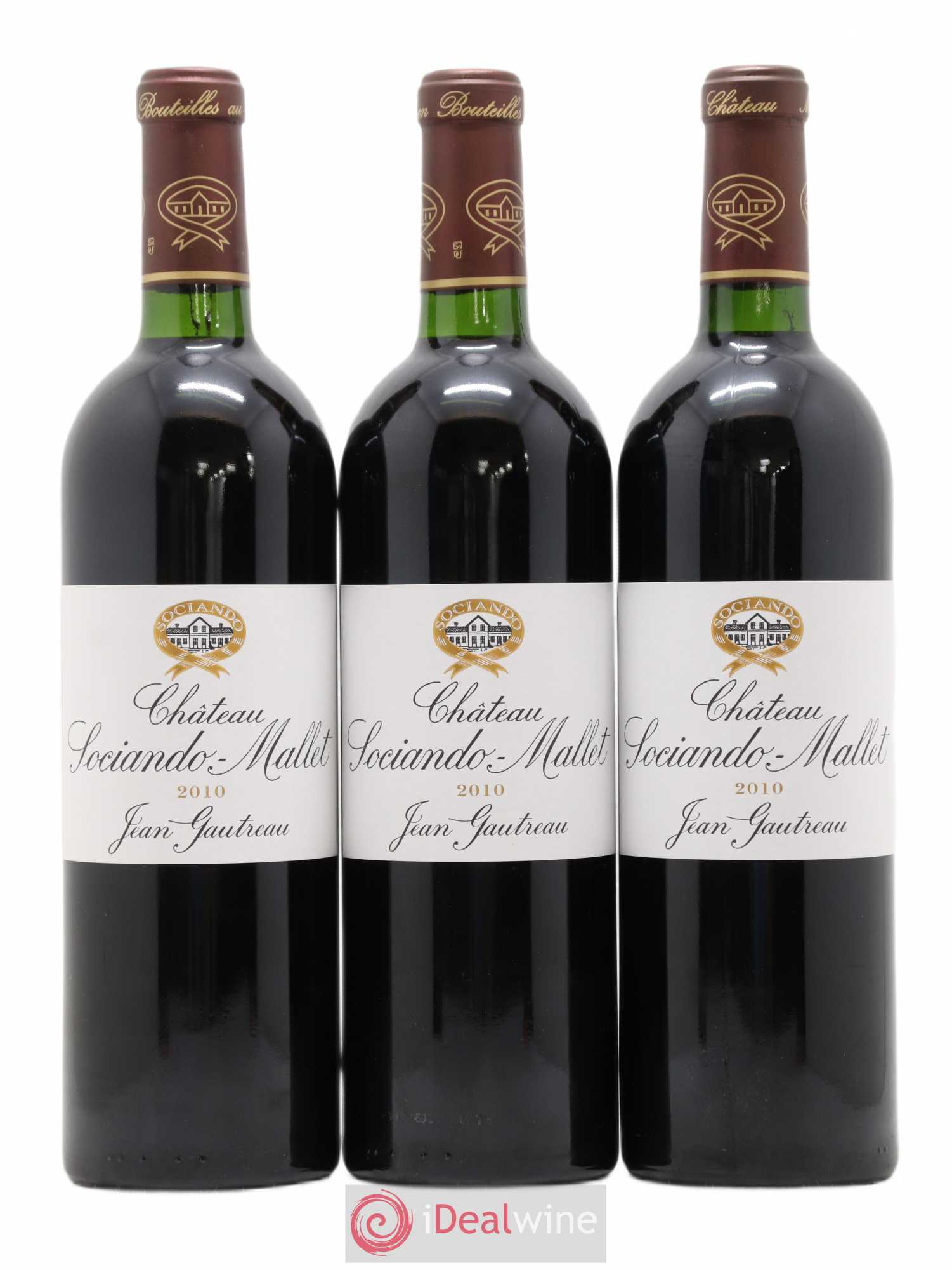 Château Sociando Mallet 2010 - Lot de 12 bouteilles - 1