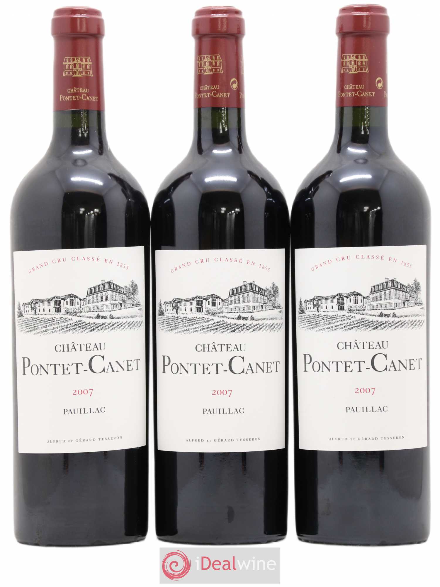Château Pontet Canet 5ème Grand Cru Classé 2007 - Lot de 6 bouteilles - 1