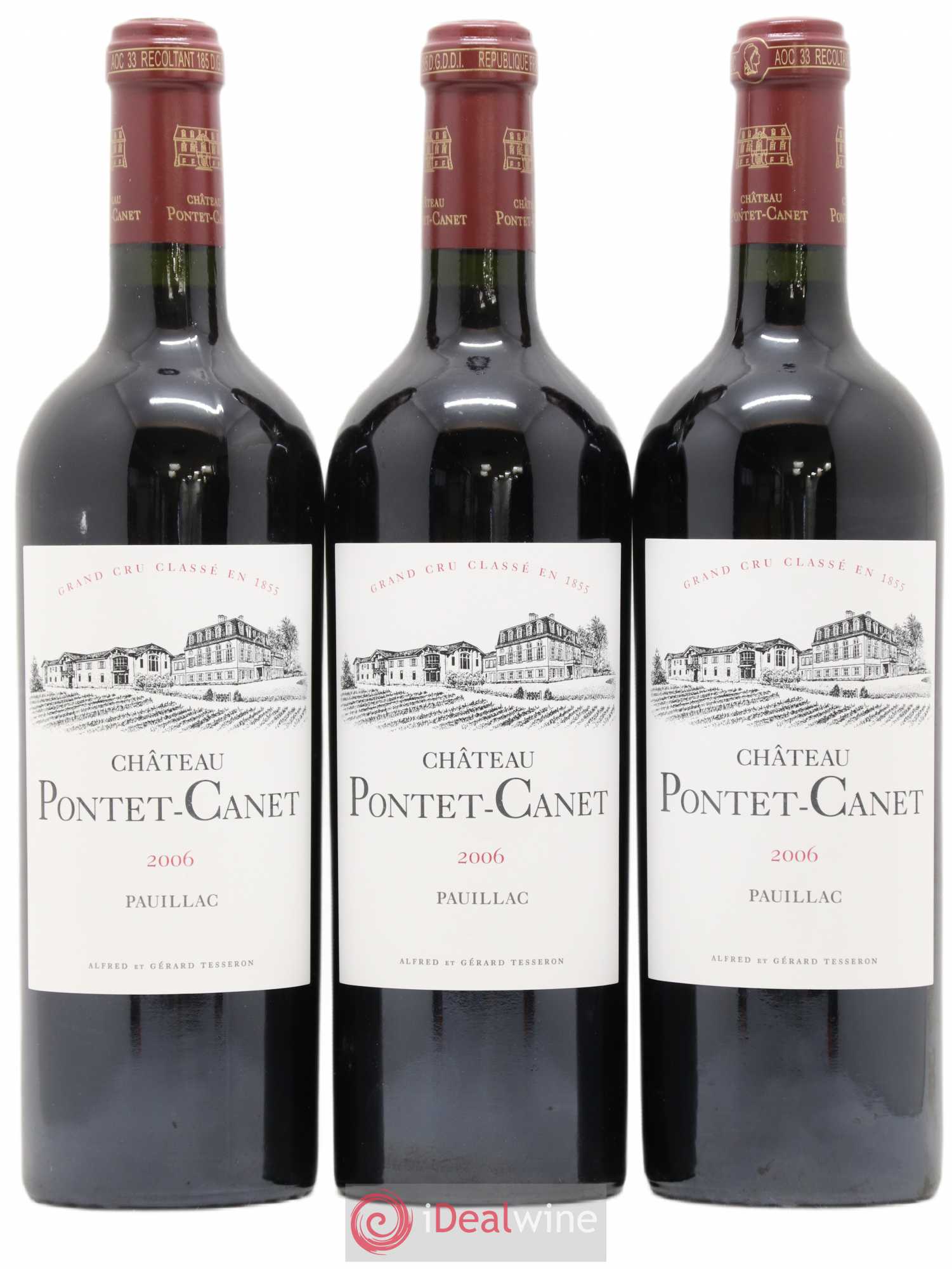 Château Pontet Canet 5ème Grand Cru Classé 2006 - Lot de 12 bouteilles - 1