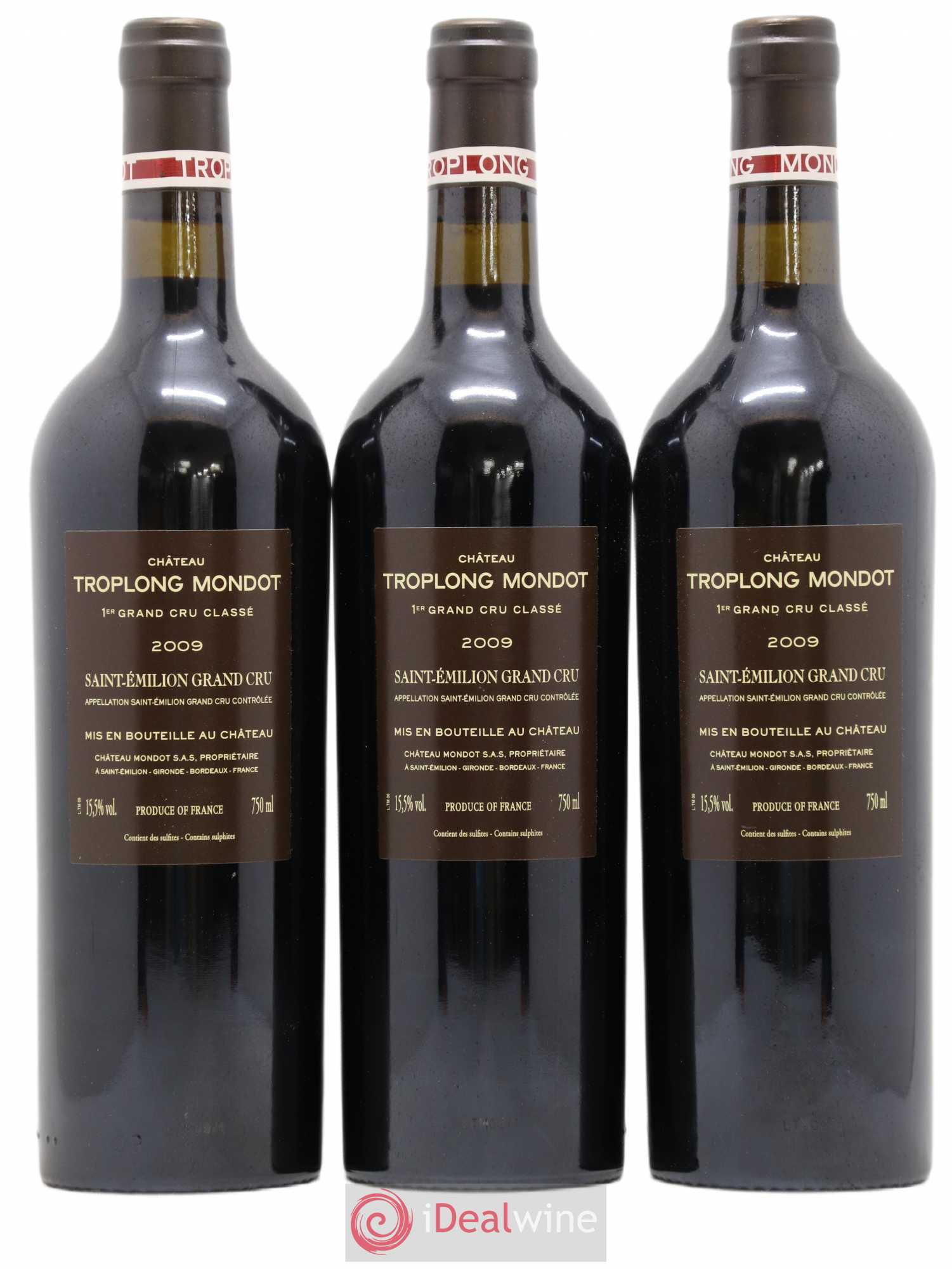 Château Troplong Mondot 1er Grand Cru Classé B 2009 - Lot de 12 bouteilles - 2