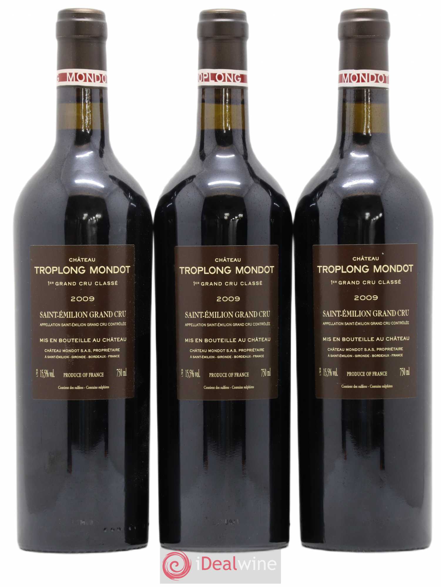 Château Troplong Mondot 1er Grand Cru Classé B 2009 - Lot de 12 bouteilles - 4
