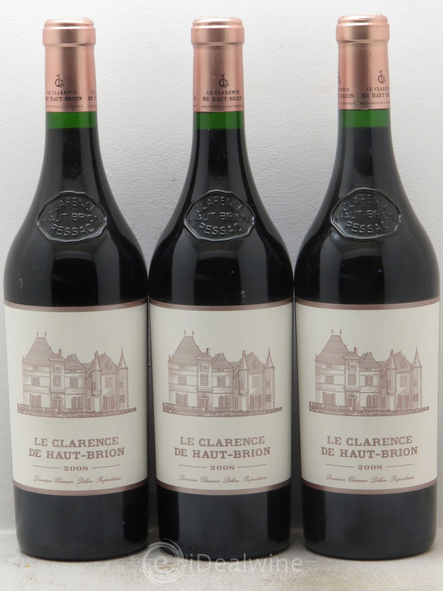 Clarence (Bahans) de Haut-Brion Second Vin 2008 - Lot de 3 bouteilles - 0