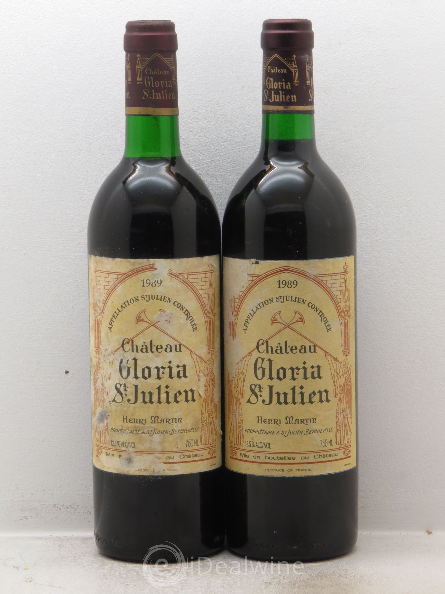 Château Gloria 1989 - Lot de 2 bouteilles - 0