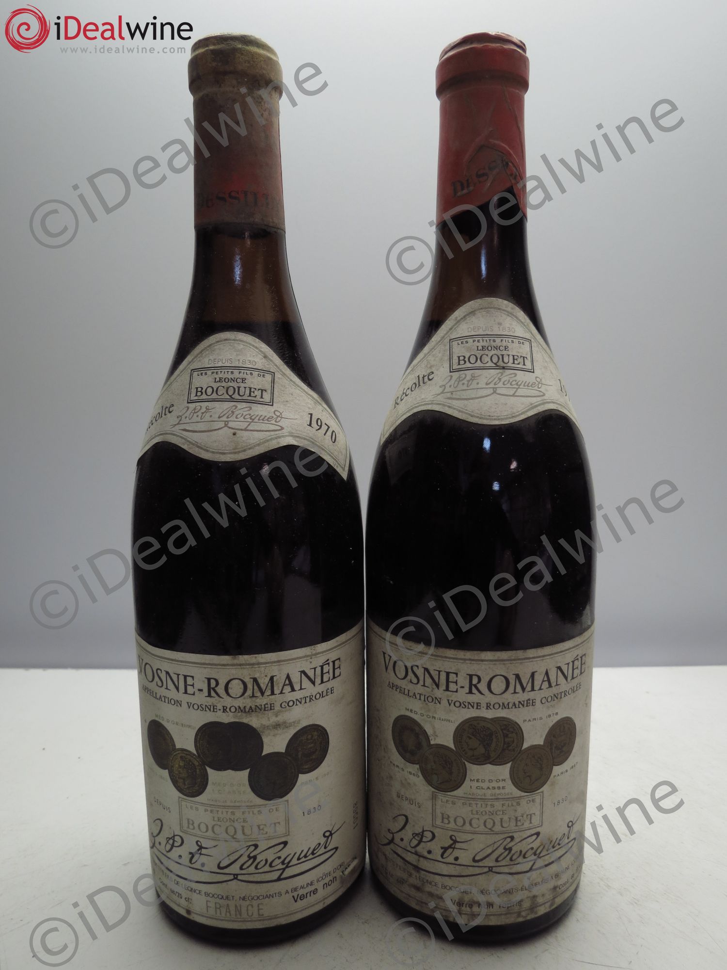 Vosne-Romanée Bocquet 1970 - Lot de 2 bouteilles - 0