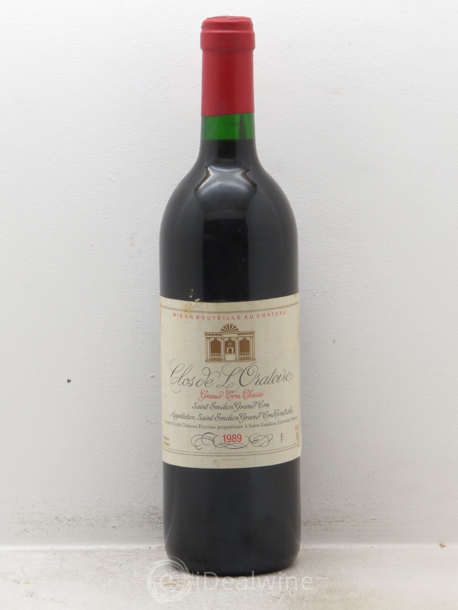 Clos de l'Oratoire Grand Cru Classé 1989 - Lot de 1 bouteille - 0