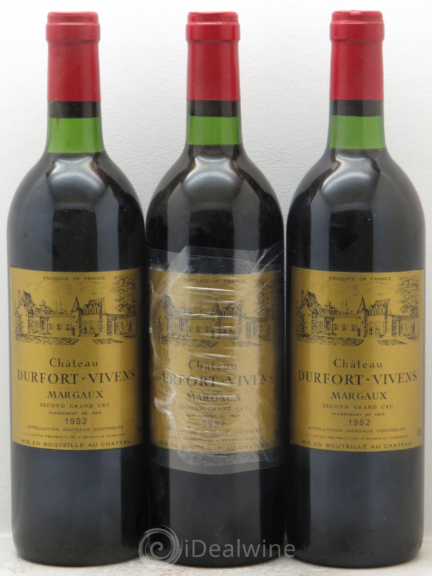 Château Durfort Vivens 2ème Grand Cru Classé 1982 - Lot de 3 bouteilles - 0