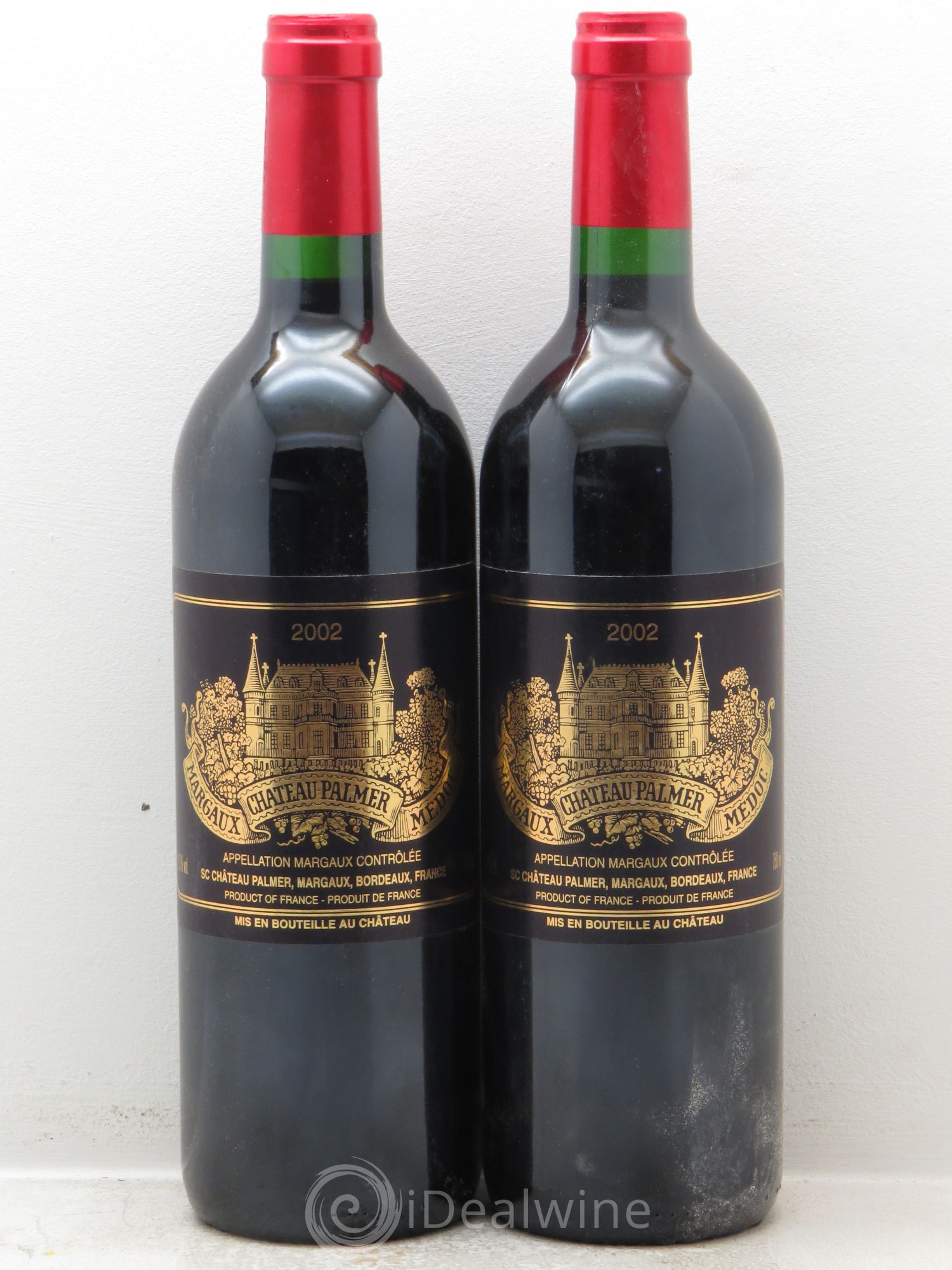 Château Palmer 3ème Grand Cru Classé 2002 - Lot de 2 bouteilles - 0
