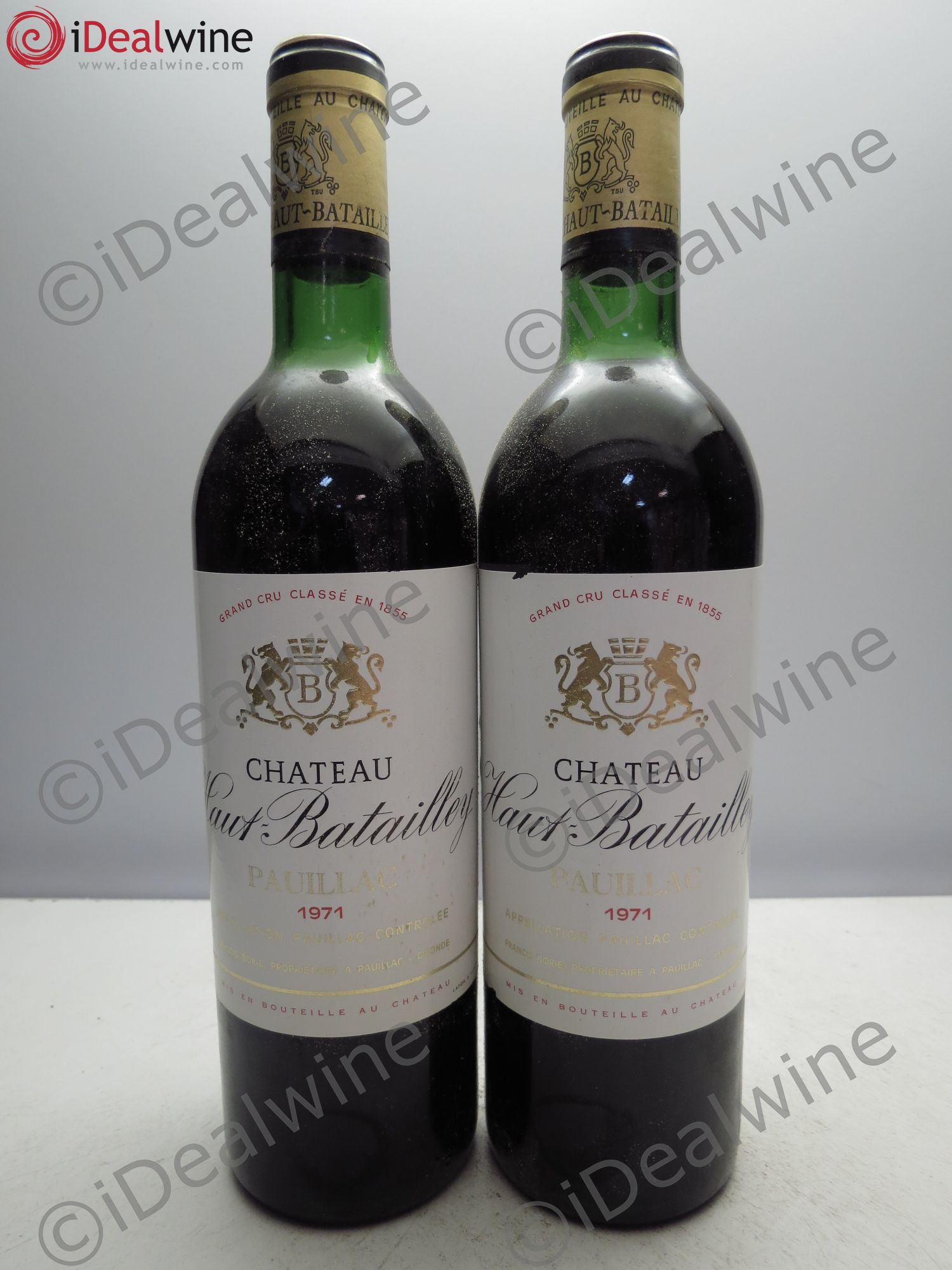 Château Haut Batailley 5ème Grand Cru Classé 1971 - Lot de 2 bouteilles - 0