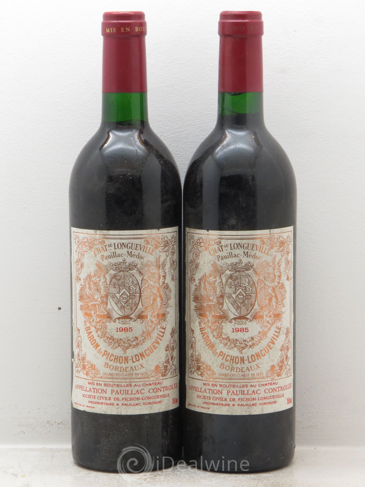 Pichon Longueville Baron 2ème Grand Cru Classé 1985 - Lot de 2 bouteilles - 0