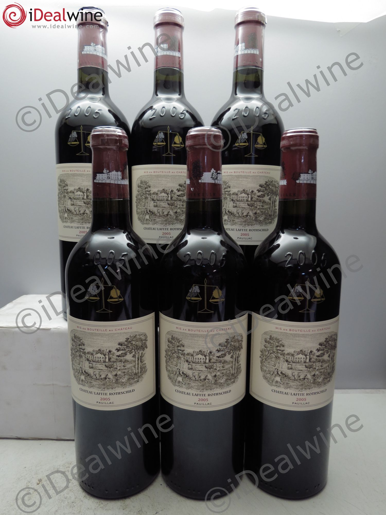 Château Lafite Rothschild 1er Grand Cru Classé 2005 - Lot de 6 bouteilles - 0