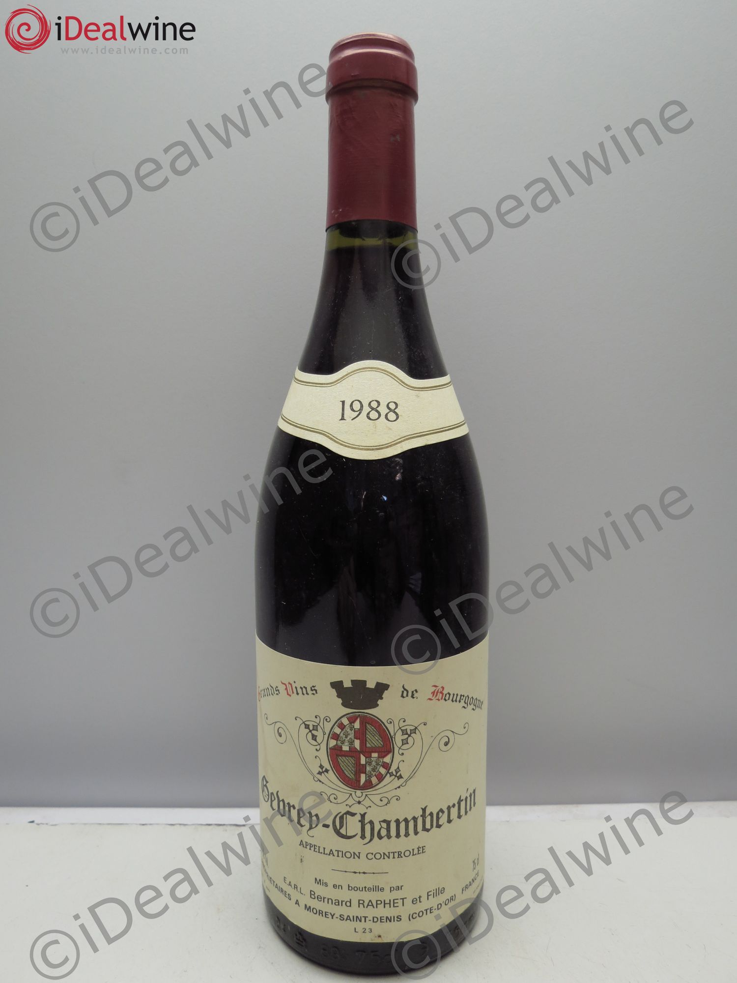 Gevrey-Chambertin Bernard Raphet 1988 - Lot de 6 bouteilles - 0