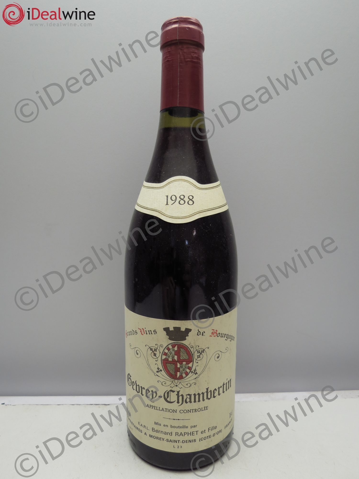 Gevrey-Chambertin Bernard Raphet 1988 - Posten von 1 Flasche - 0