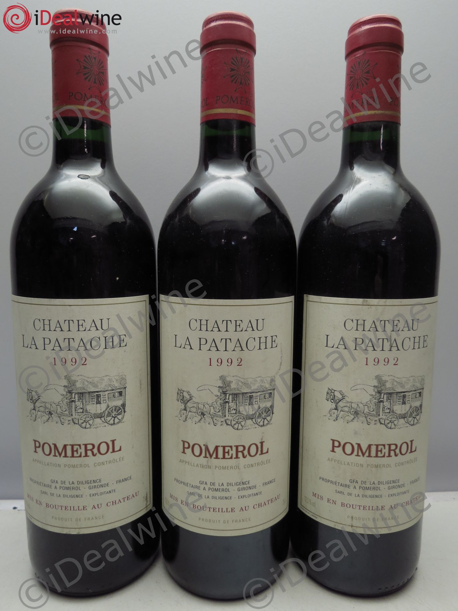 Château la Patache 1992 - Lot de 3 bouteilles - 0