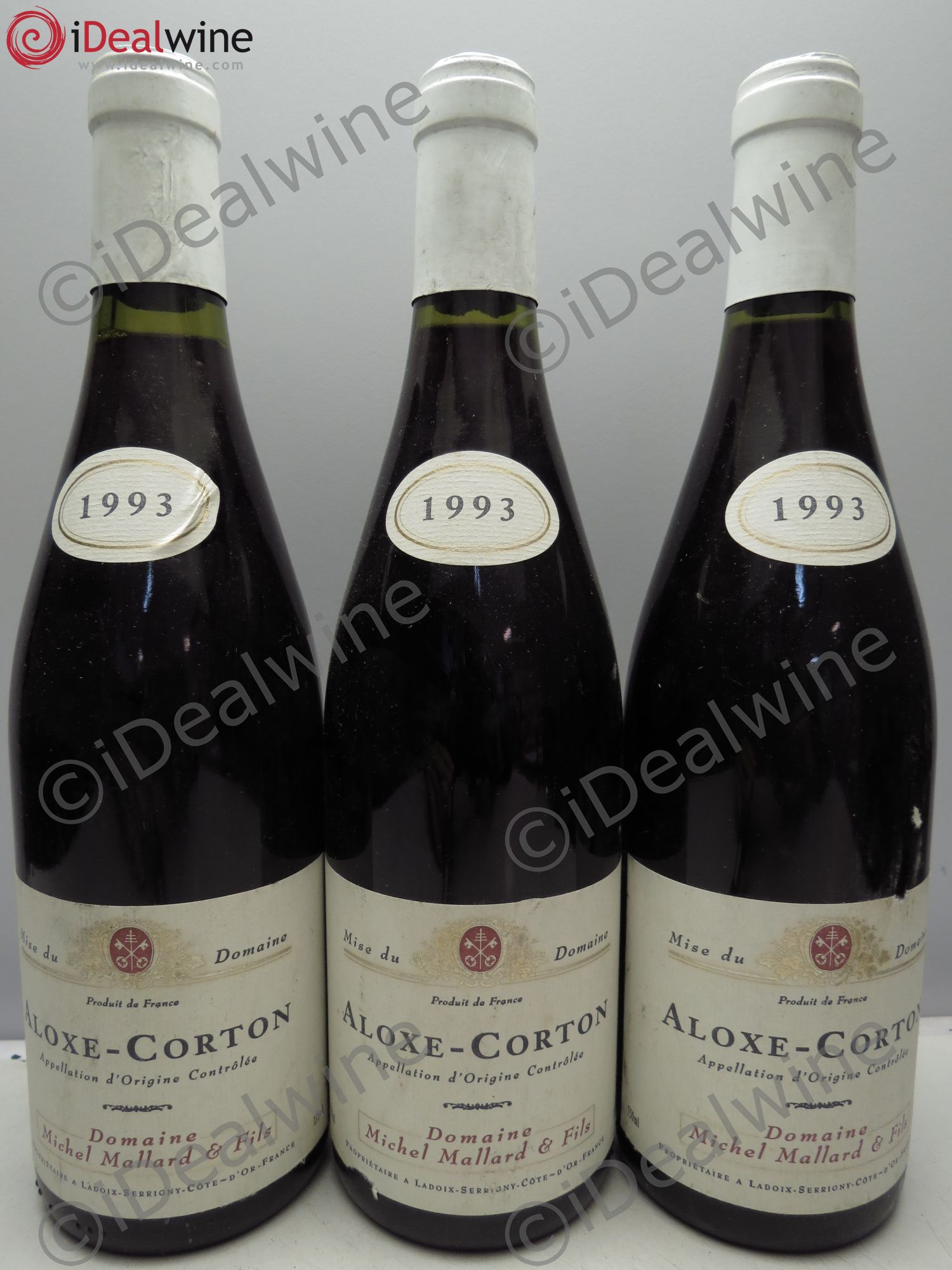 Aloxe-Corton Michel Mallard 1993 - Lot de 3 bouteilles - 0