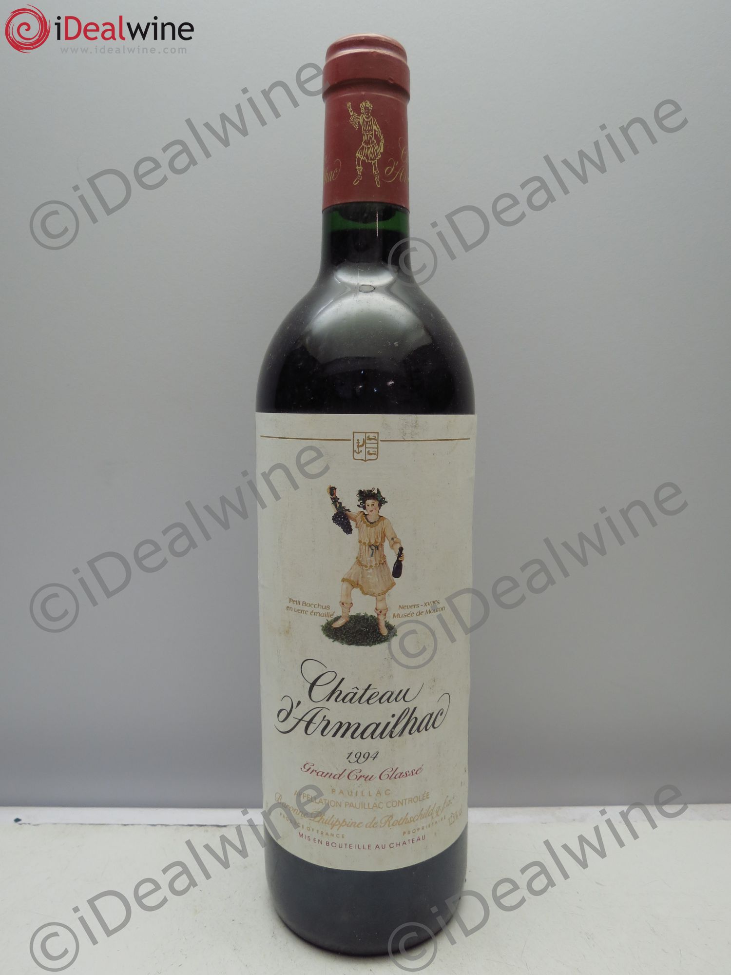 Château d' Armailhac - Mouton Baron(ne) Philippe 5ème Grand Cru Classé 1994 - Lot de 1 bouteille - 0