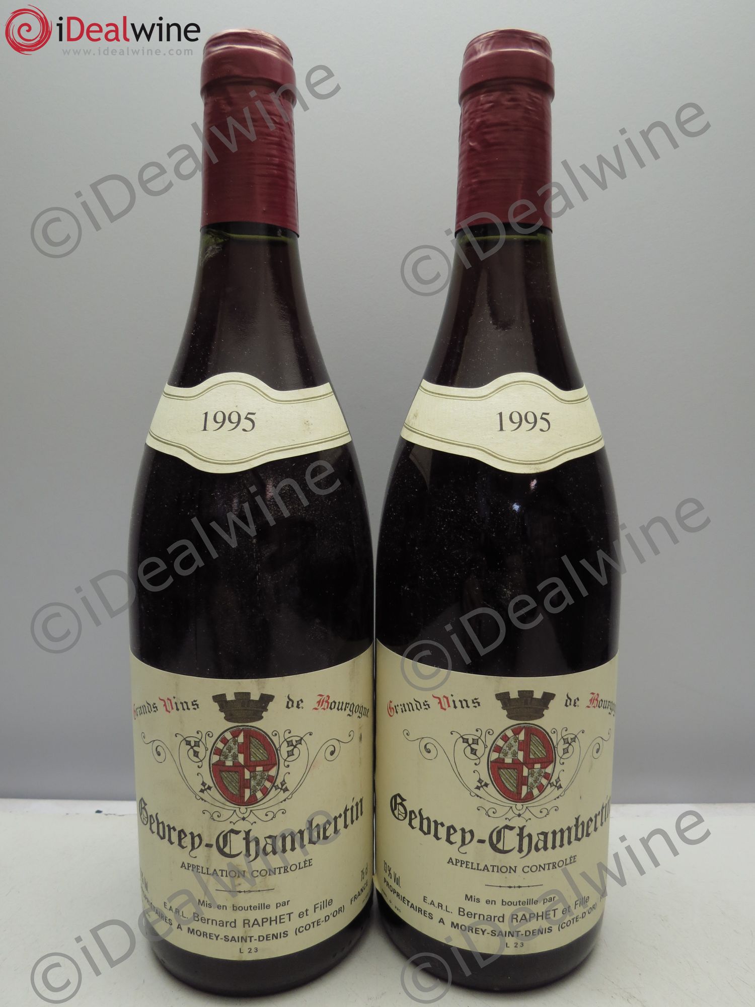 Gevrey-Chambertin Bernard Raphet 1995 - Lot de 2 bouteilles - 0