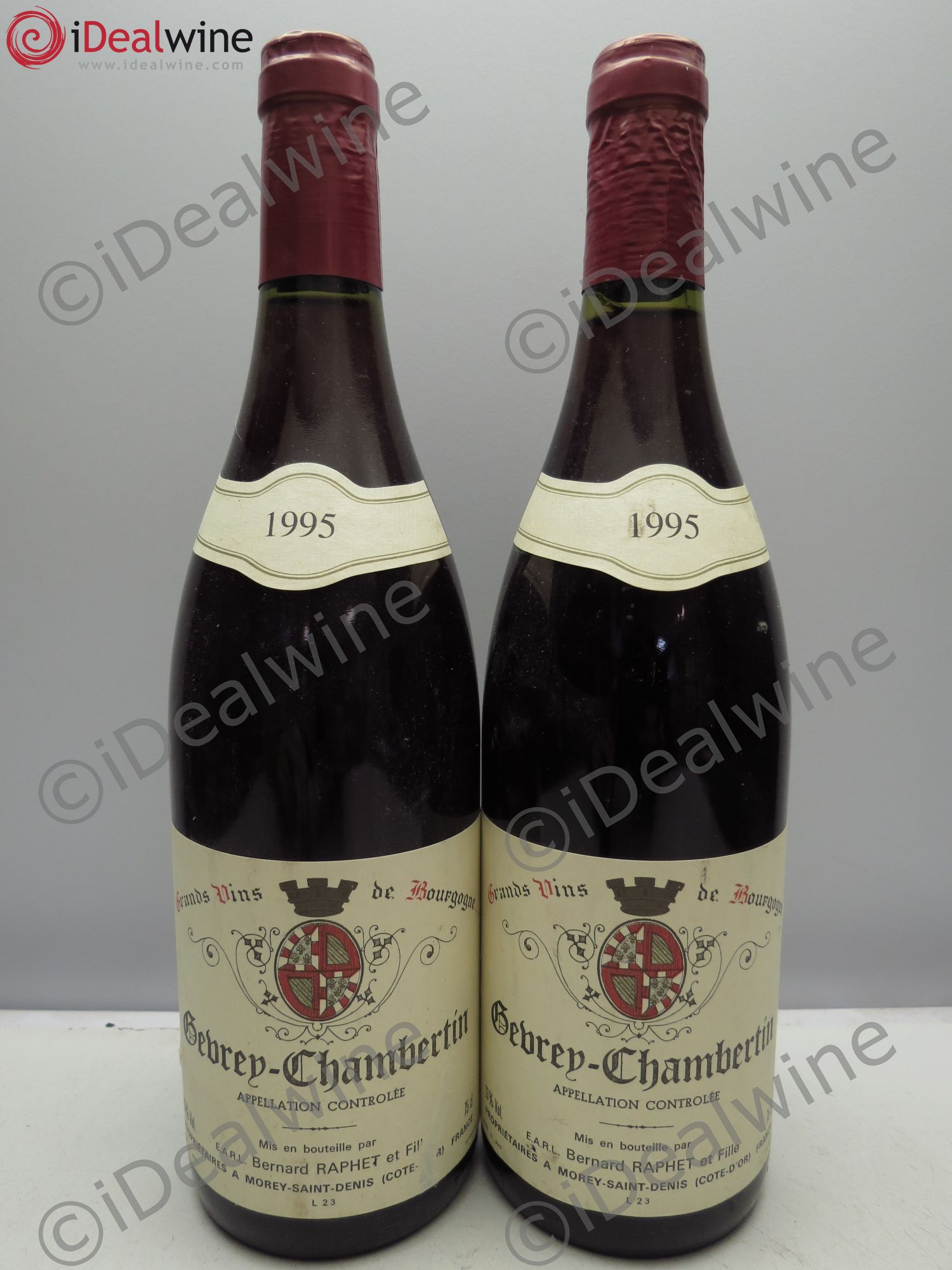 Gevrey-Chambertin Bernard Raphet 1995 - Posten von 2 Flaschen - 0