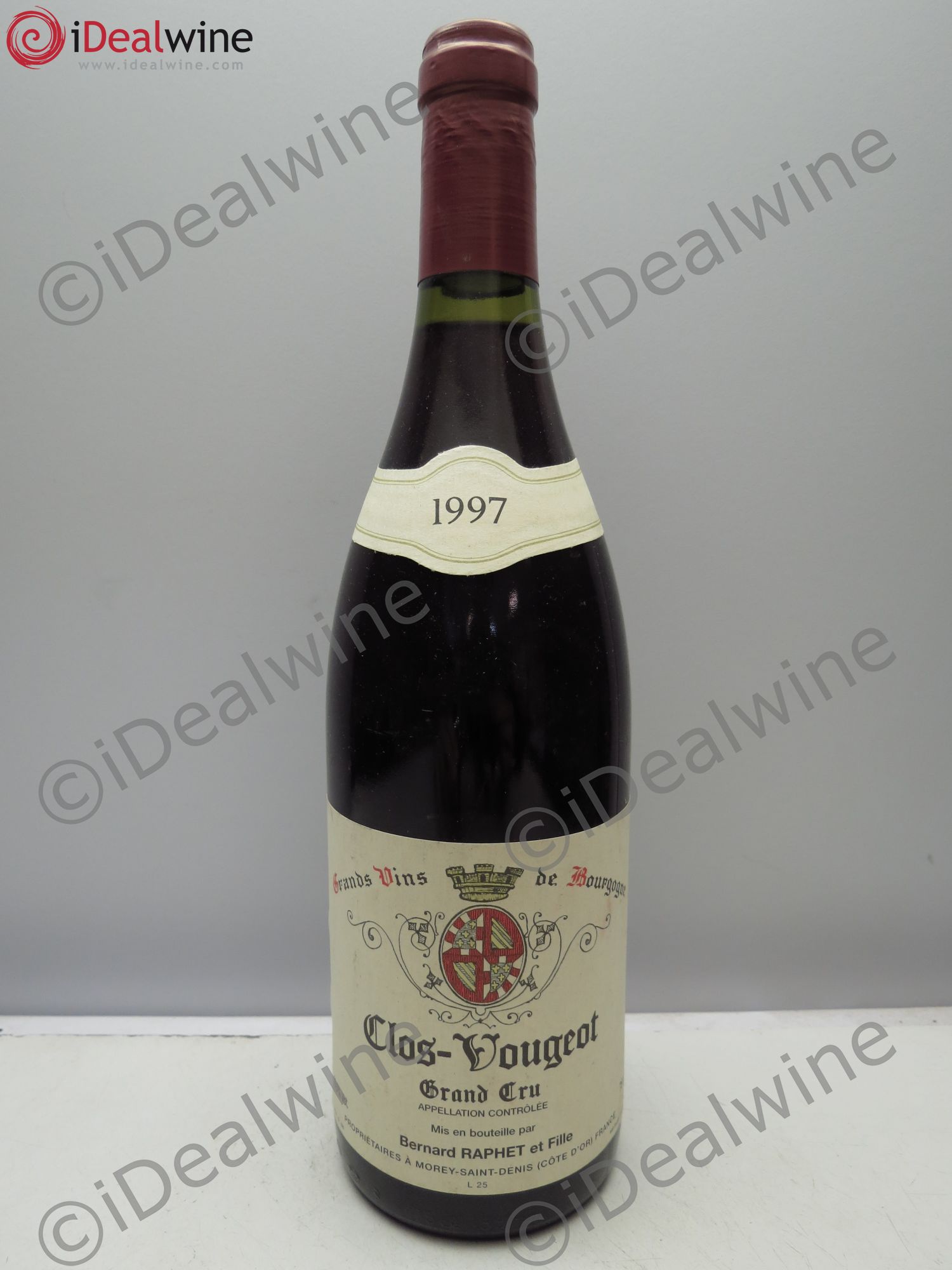 Clos de Vougeot Grand Cru Bernard Raphet 1997 - Lot de 1 bouteille - 0