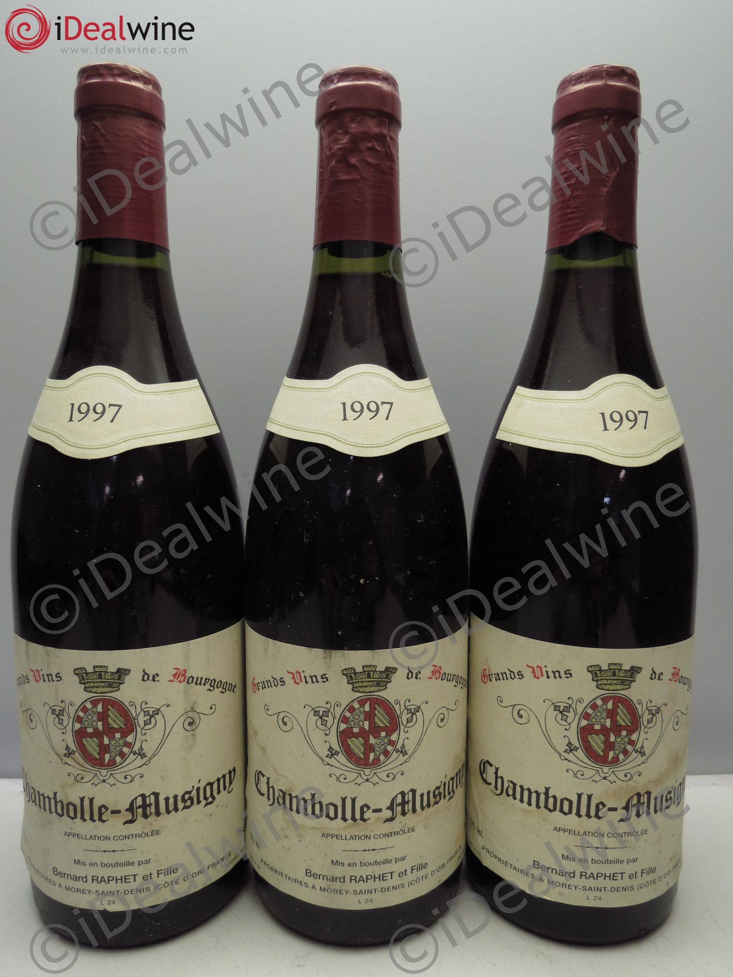 Chambolle-Musigny Bernard Raphet 1997 - Posten von 3 Flaschen - 0
