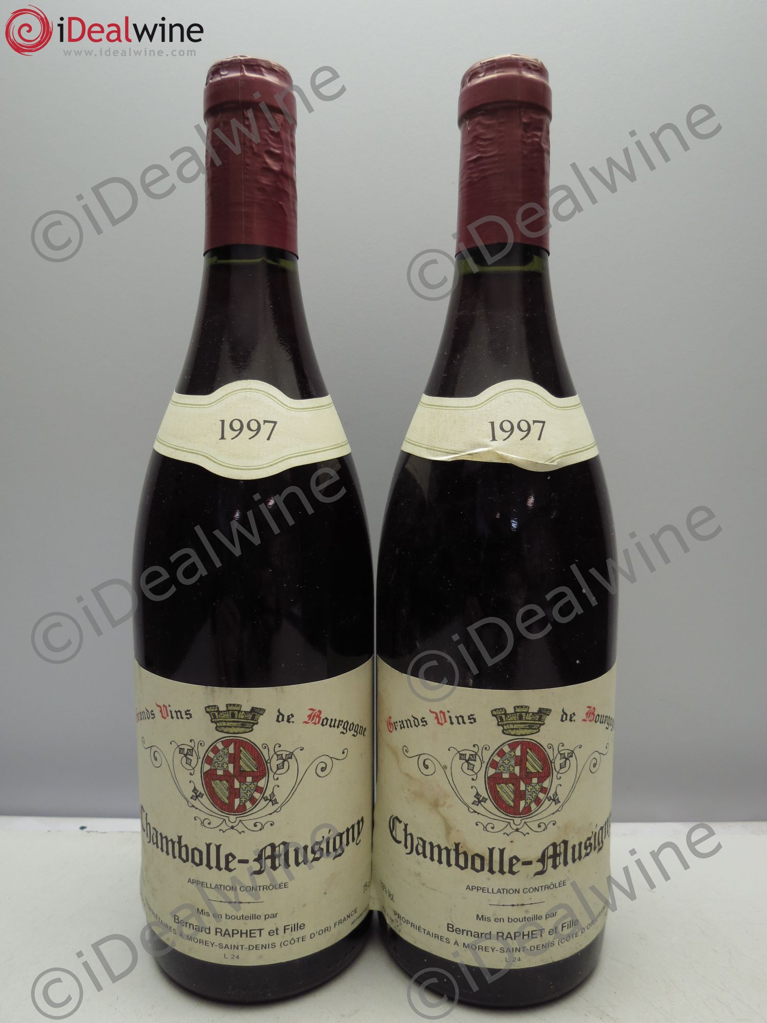 Chambolle-Musigny Bernard Raphet 1997 - Lot de 2 bouteilles - 0