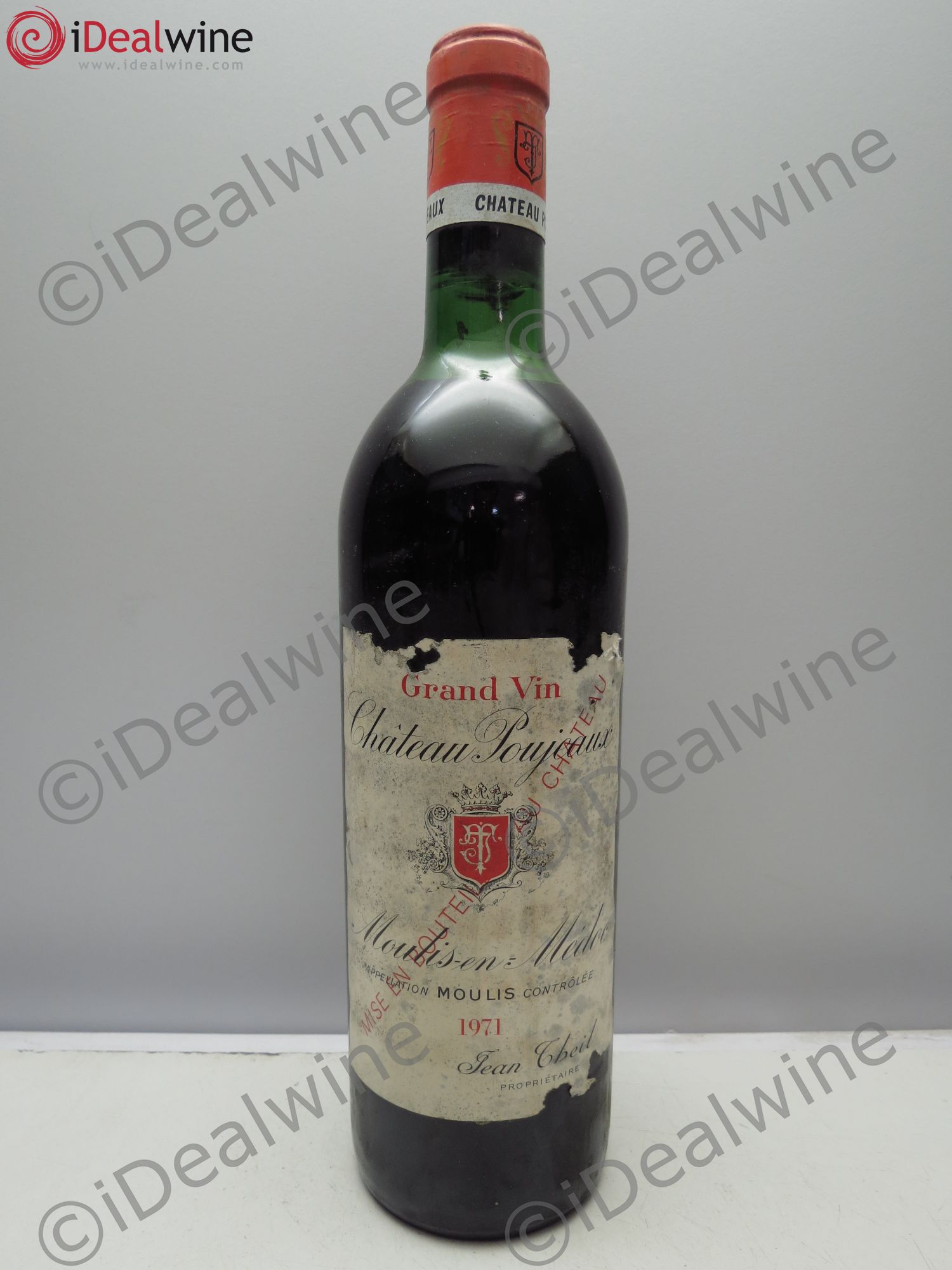 Château Poujeaux 1971 - Lot de 1 bouteille - 0