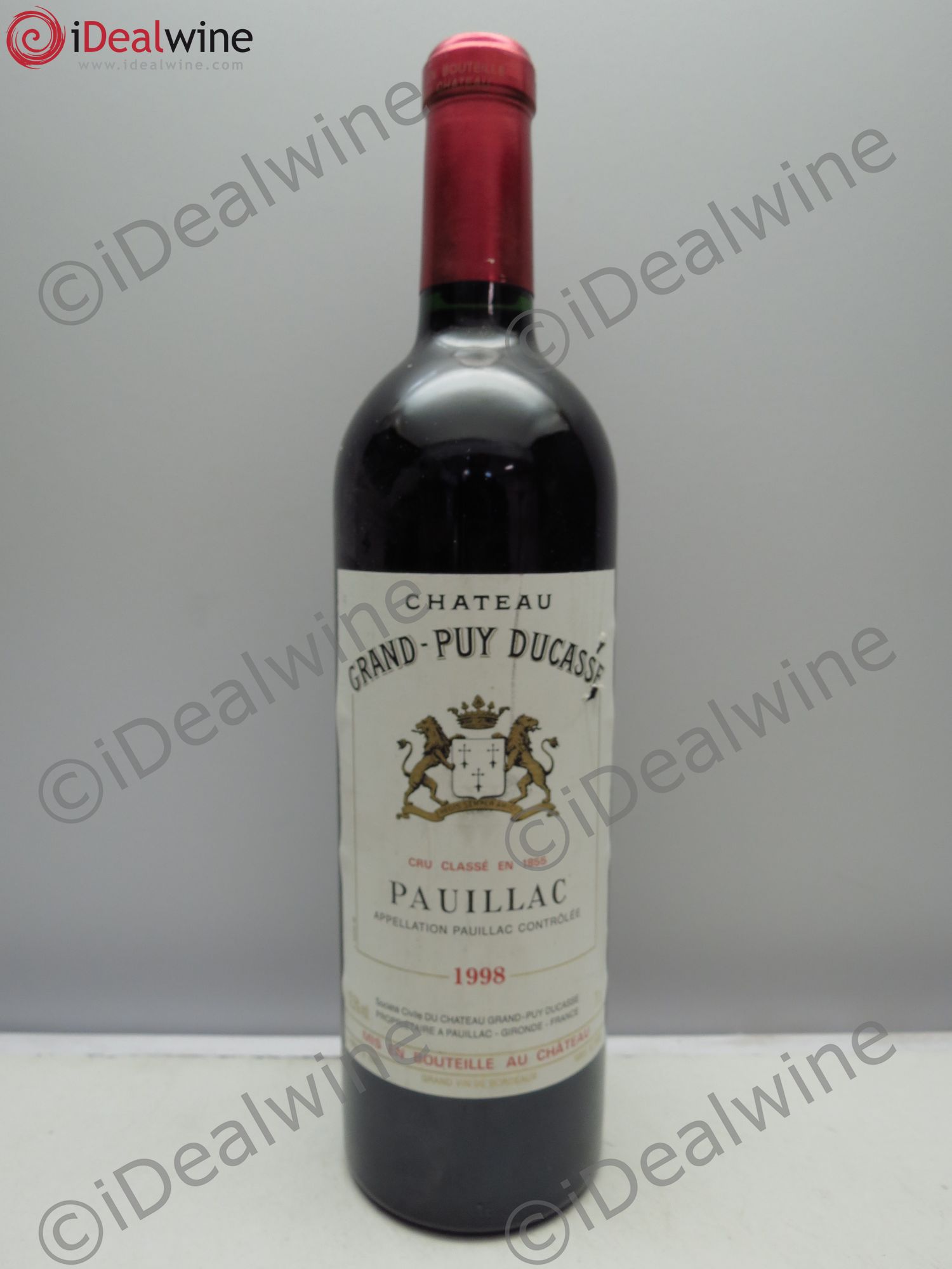 Château Grand Puy Ducasse 5ème Grand Cru Classé 1998 - Lot de 1 bouteille - 0