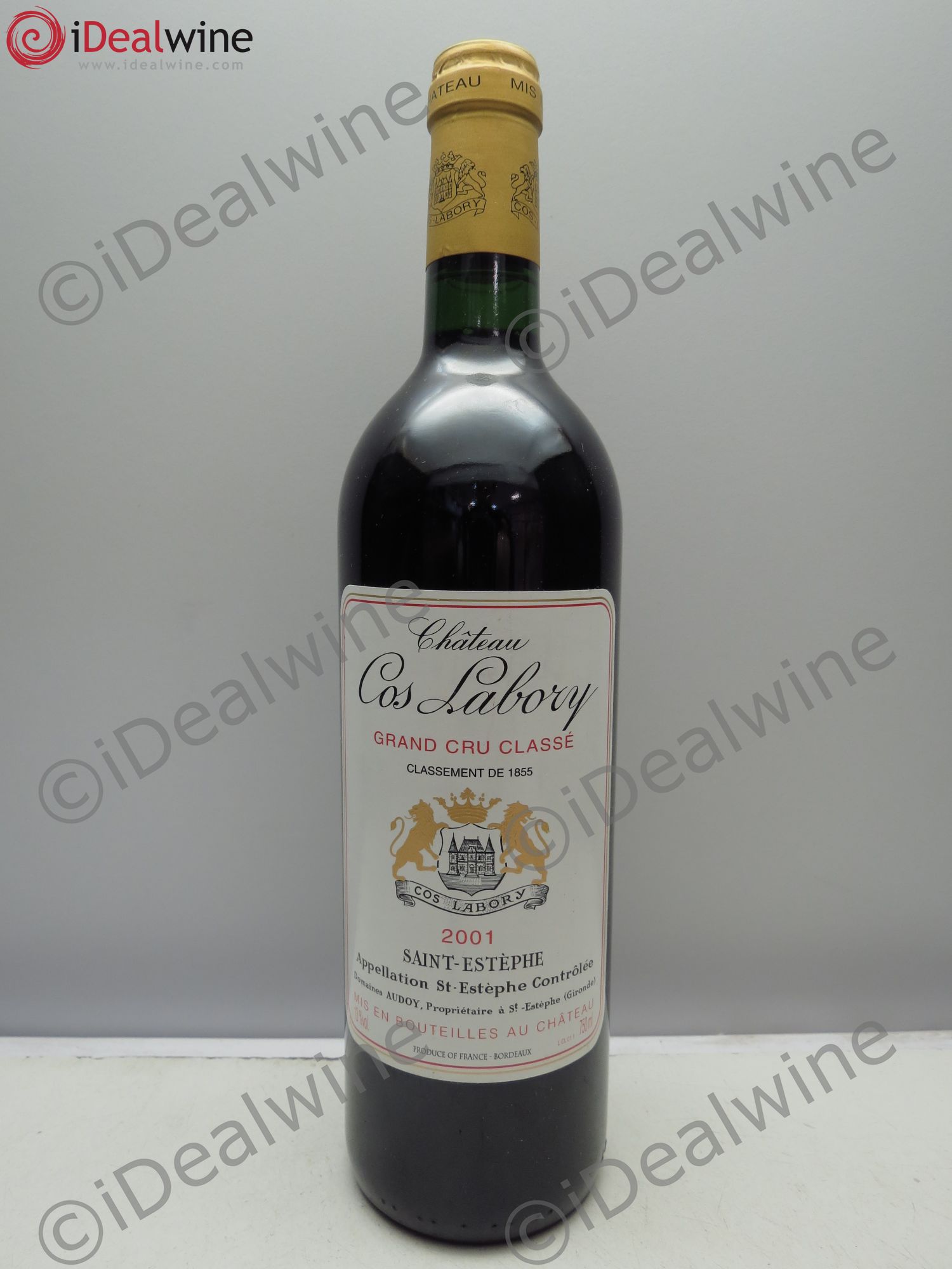 Château Cos Labory 5ème Grand Cru Classé 2001 - Lot de 1 bouteille - 0