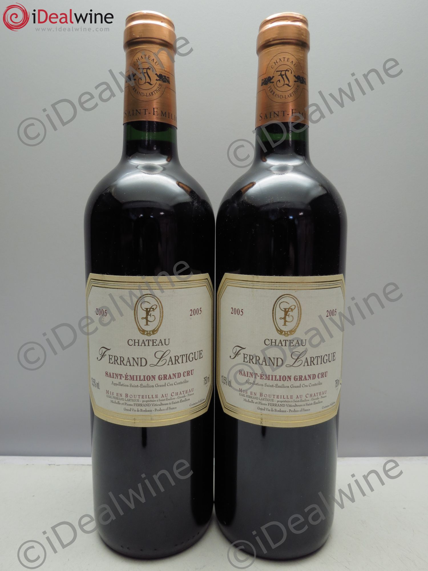 Château Ferrand Lartigue 2005 - Lot de 2 bouteilles - 0