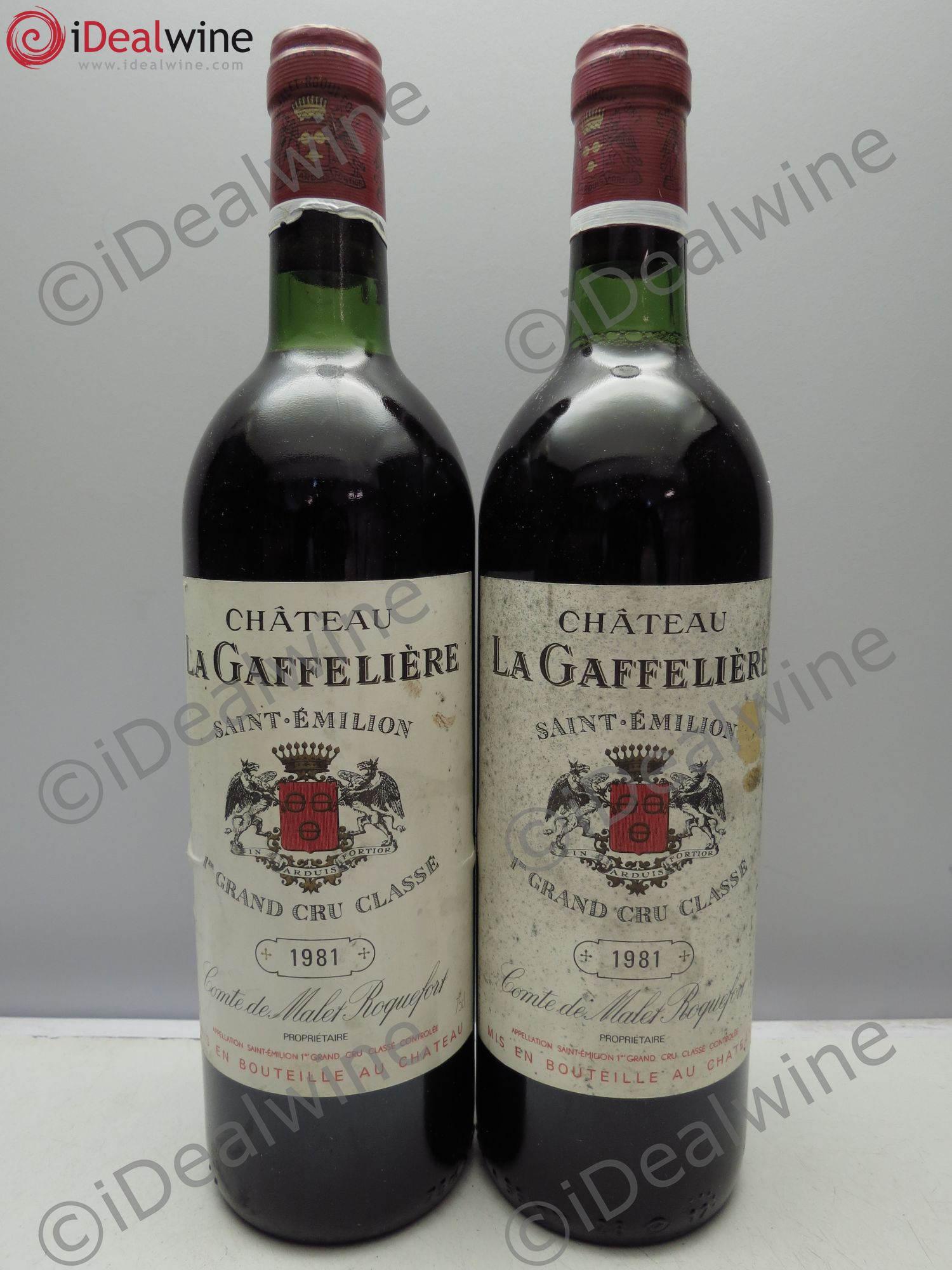Château la Gaffelière 1er Grand Cru Classé B 1981 - Lot de 2 bouteilles - 0