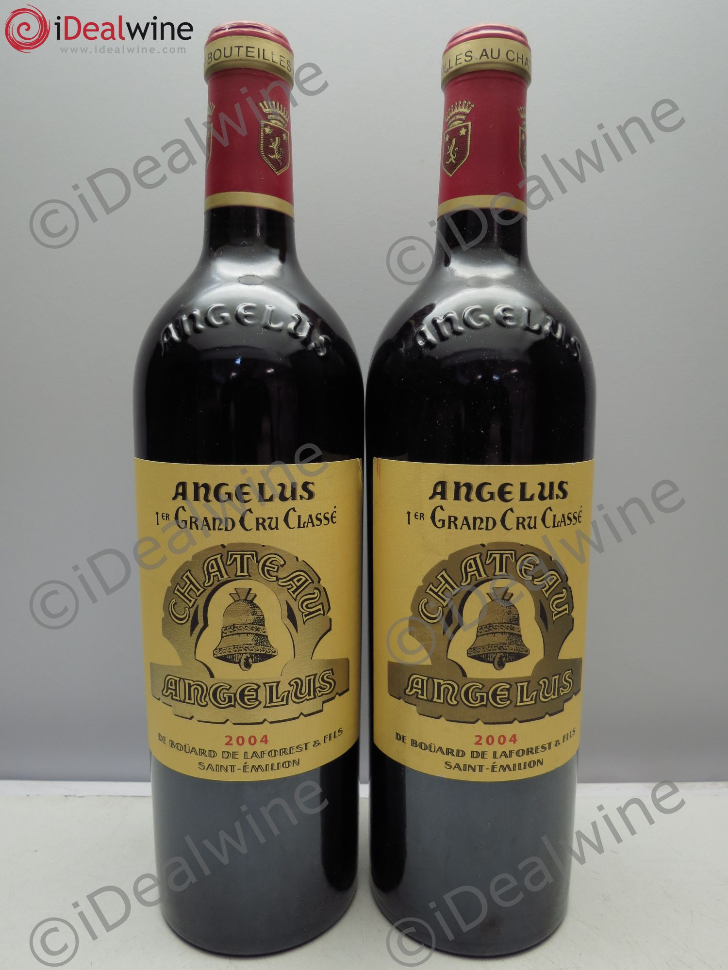 Château Angélus 1er Grand Cru Classé A 2004 - Lot de 2 bouteilles - 0