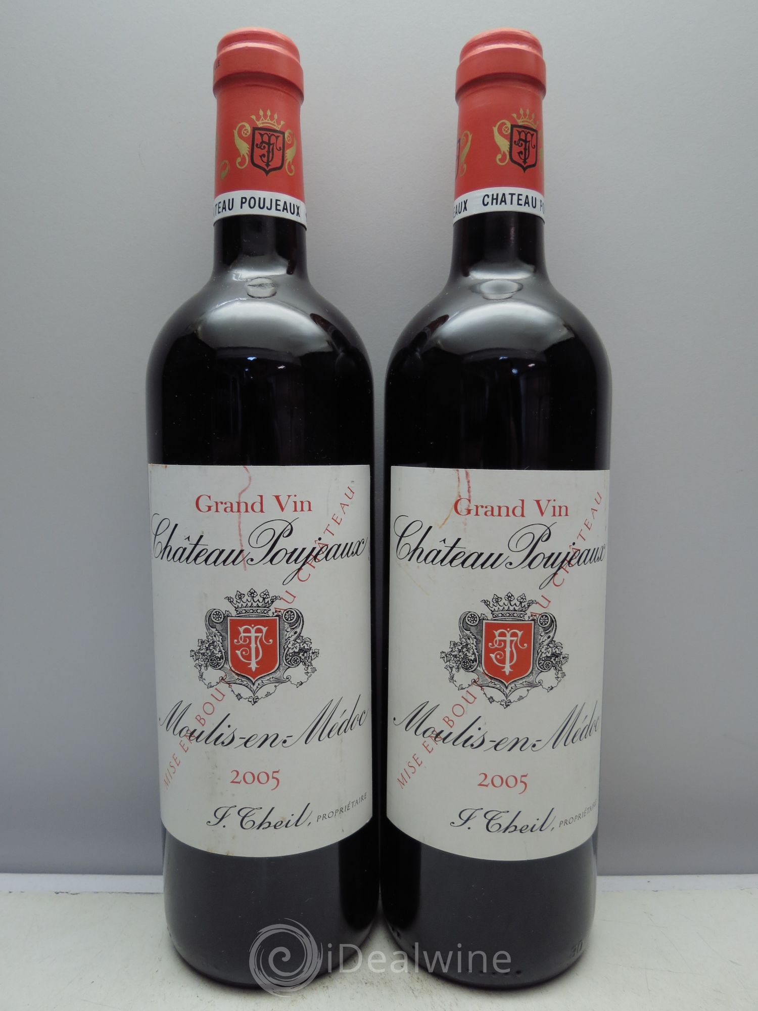 Château Poujeaux 2005 - Lot de 2 bouteilles - 0