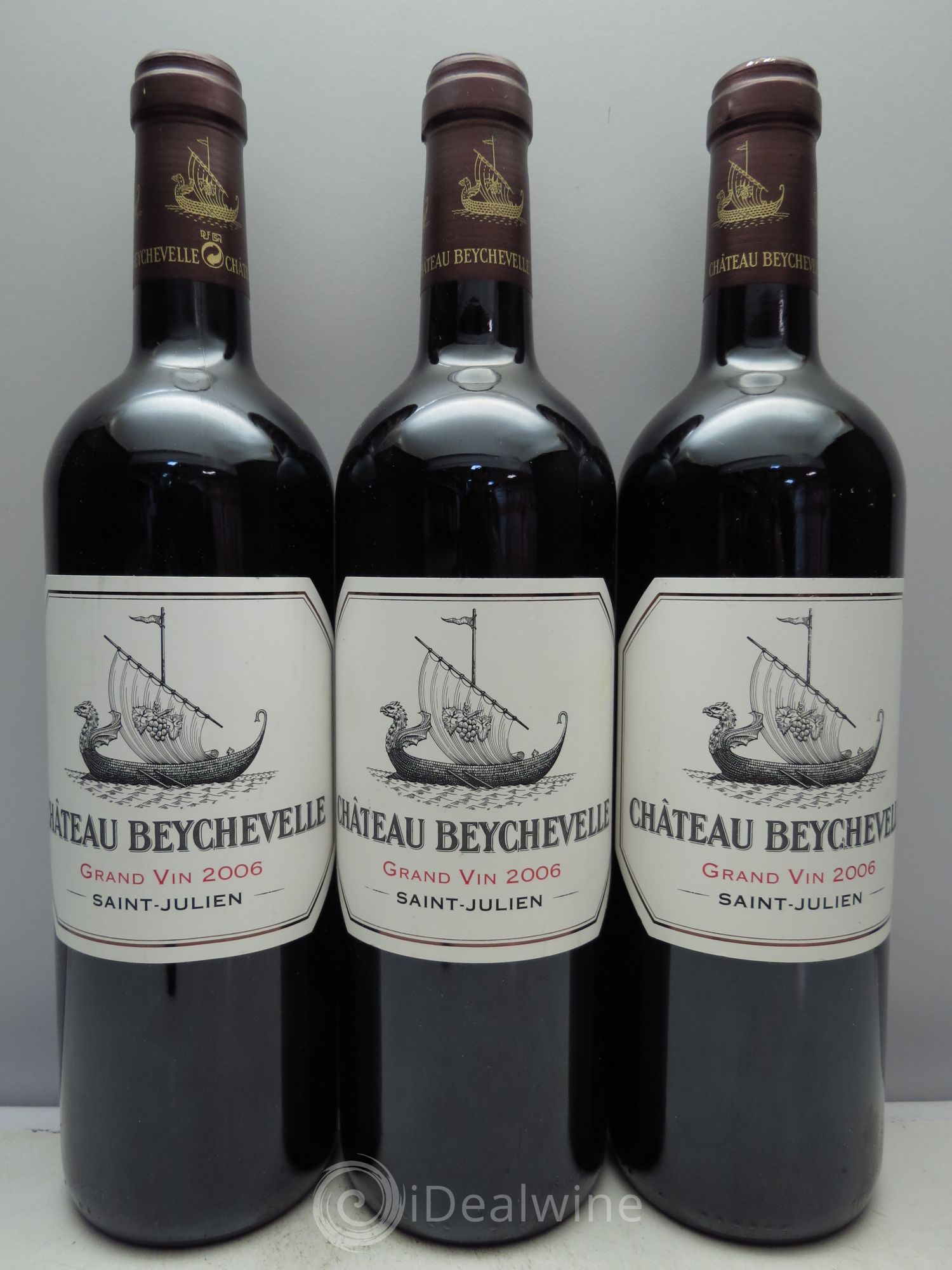 Château Beychevelle 4ème Grand Cru Classé 2006 - Lot de 3 bouteilles - 0