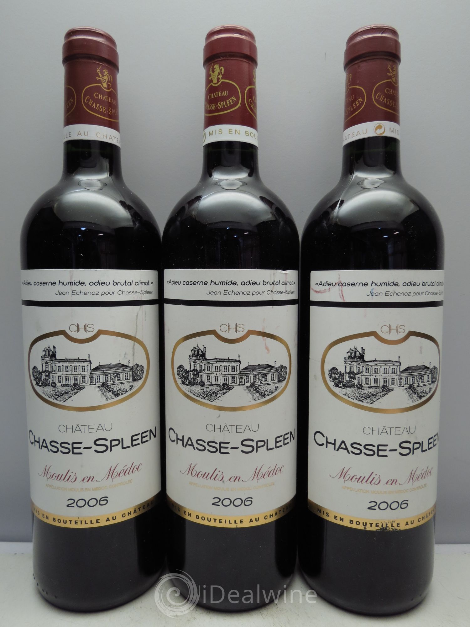 Château Chasse Spleen 2006 - Lot de 3 bouteilles - 0