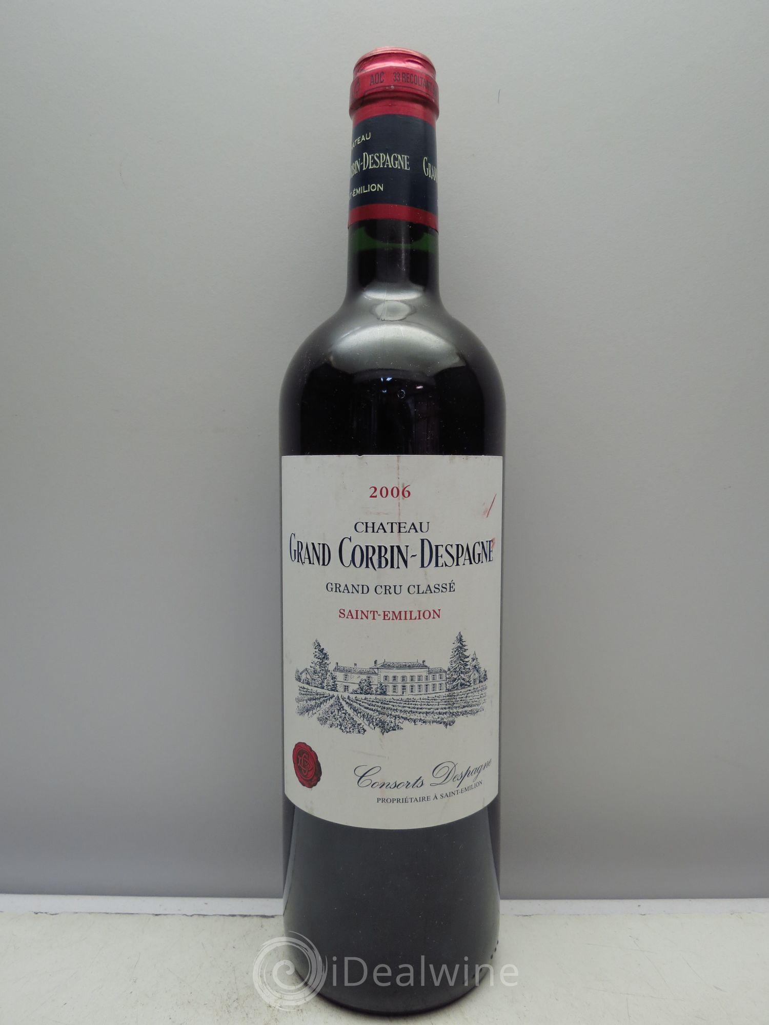 Château Grand Corbin Despagne Grand Cru Classé 2006 - Lot de 1 bouteille - 0
