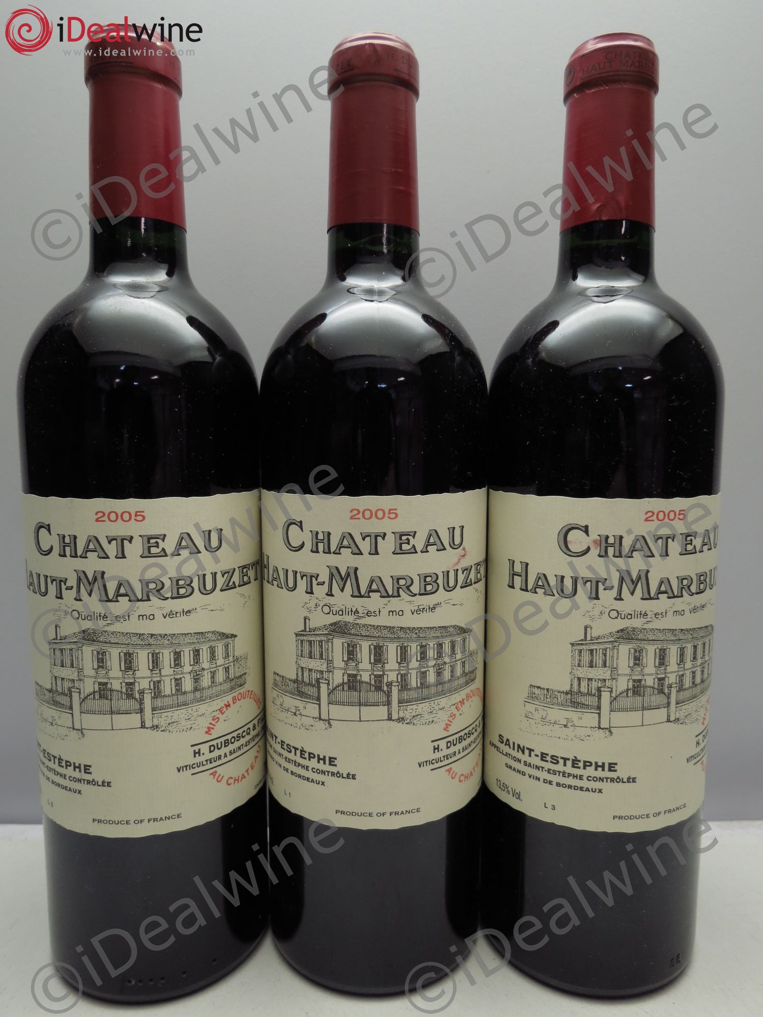 Château Haut Marbuzet 2005 - Lot de 3 bouteilles - 0