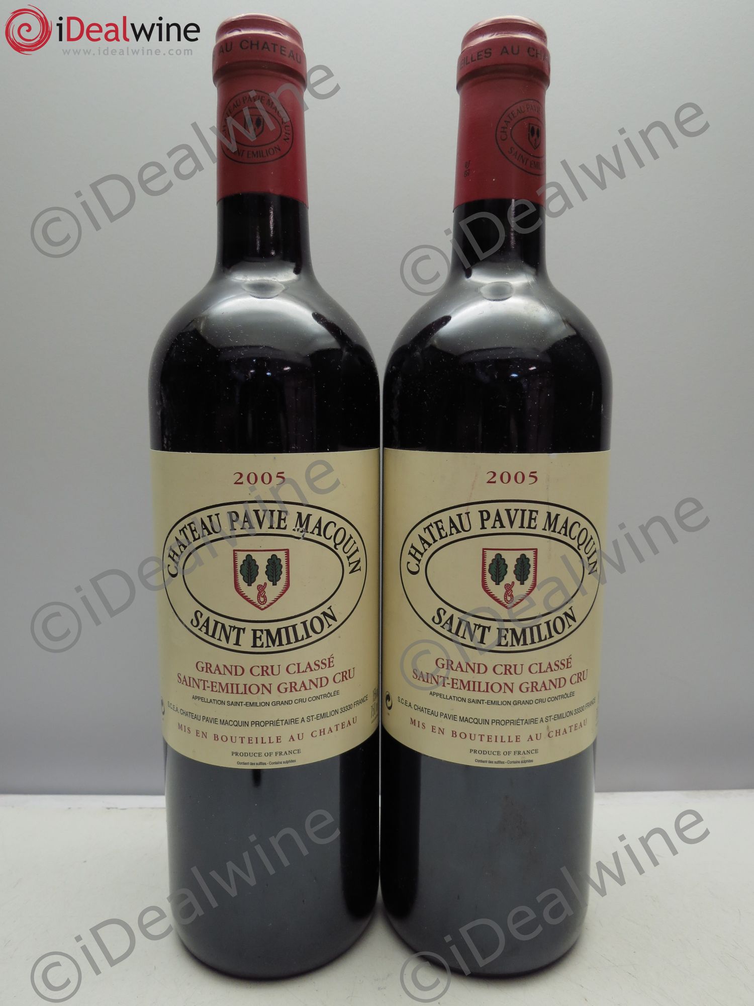 Château Pavie Macquin 1er Grand Cru Classé B 2005 - Lot de 2 bouteilles - 0