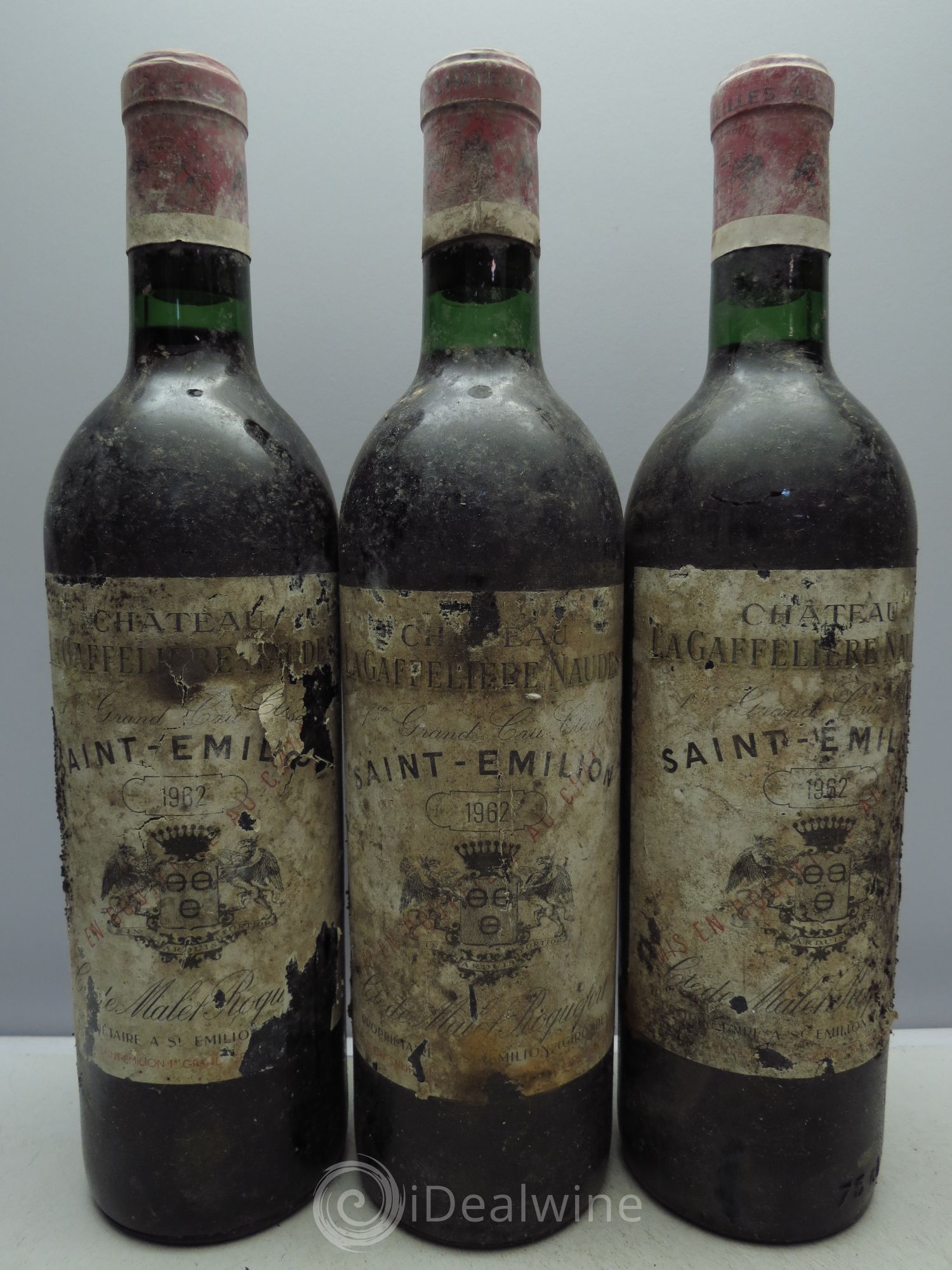 Saint-Émilion Château La Gaffelière Naudes 1962 - Posten von 3 Flaschen - 0