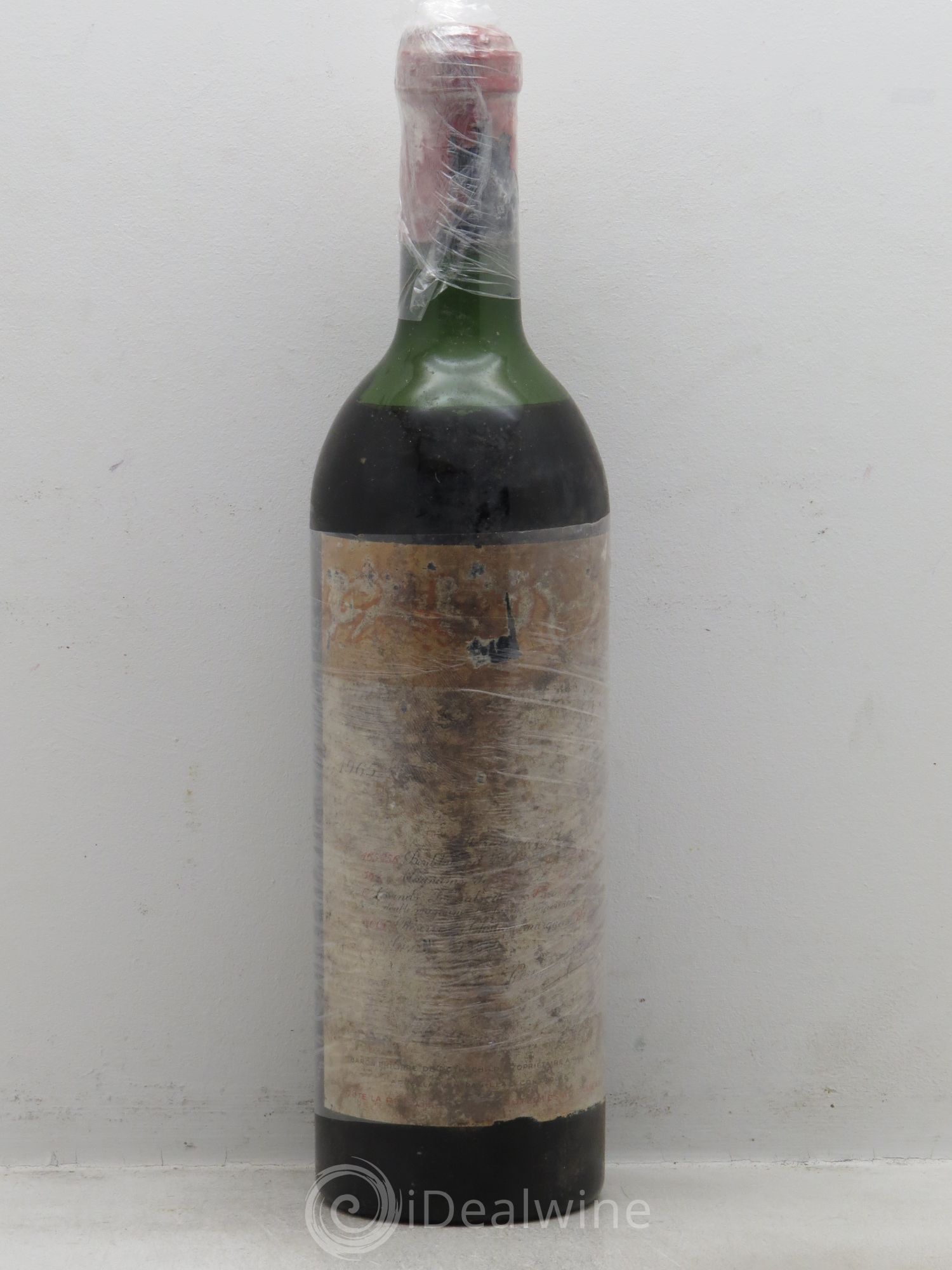 Château Mouton Rothschild 1er Grand Cru Classé 1965 - Lot de 1 bouteille - 0