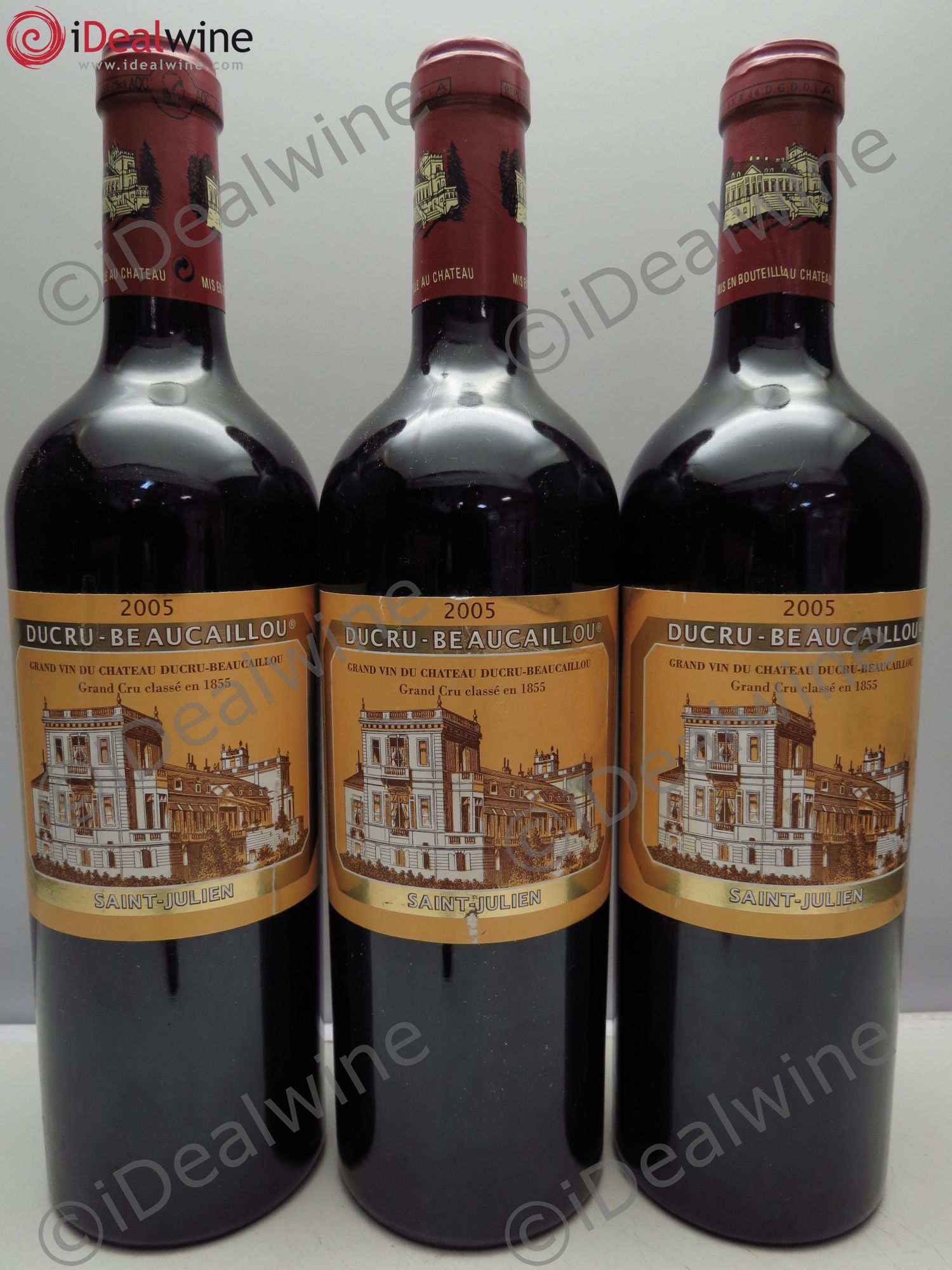 Château Ducru Beaucaillou 2ème Grand Cru Classé 2005 - Lot de 3 bouteilles - 0