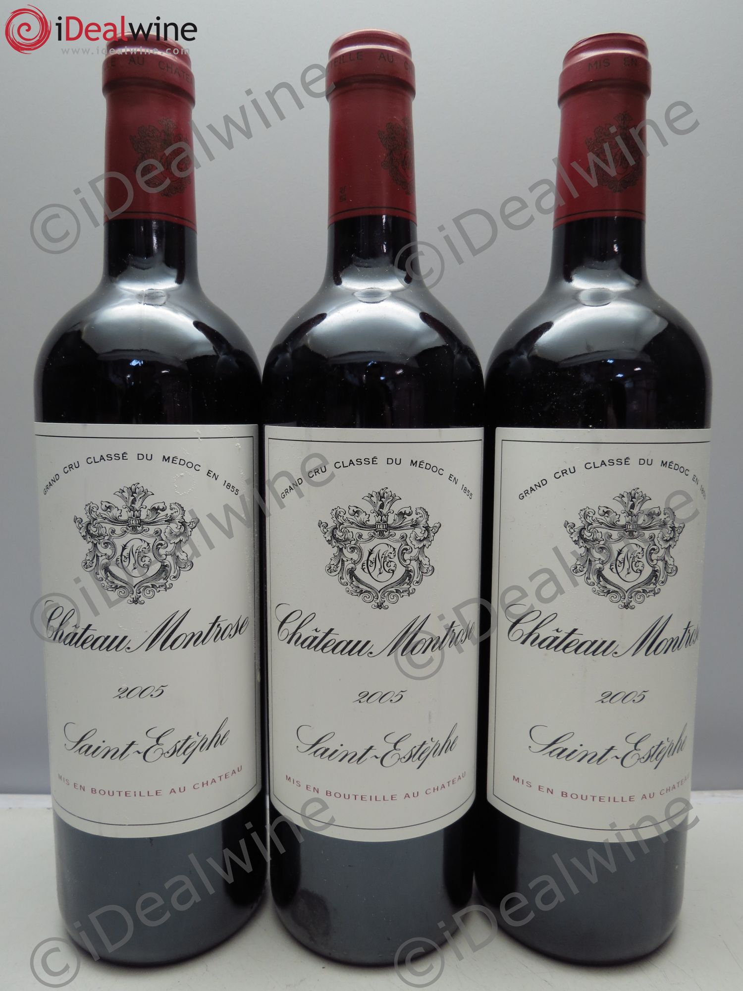 Château Montrose 2ème Grand Cru Classé 2005 - Lot de 3 bouteilles - 0