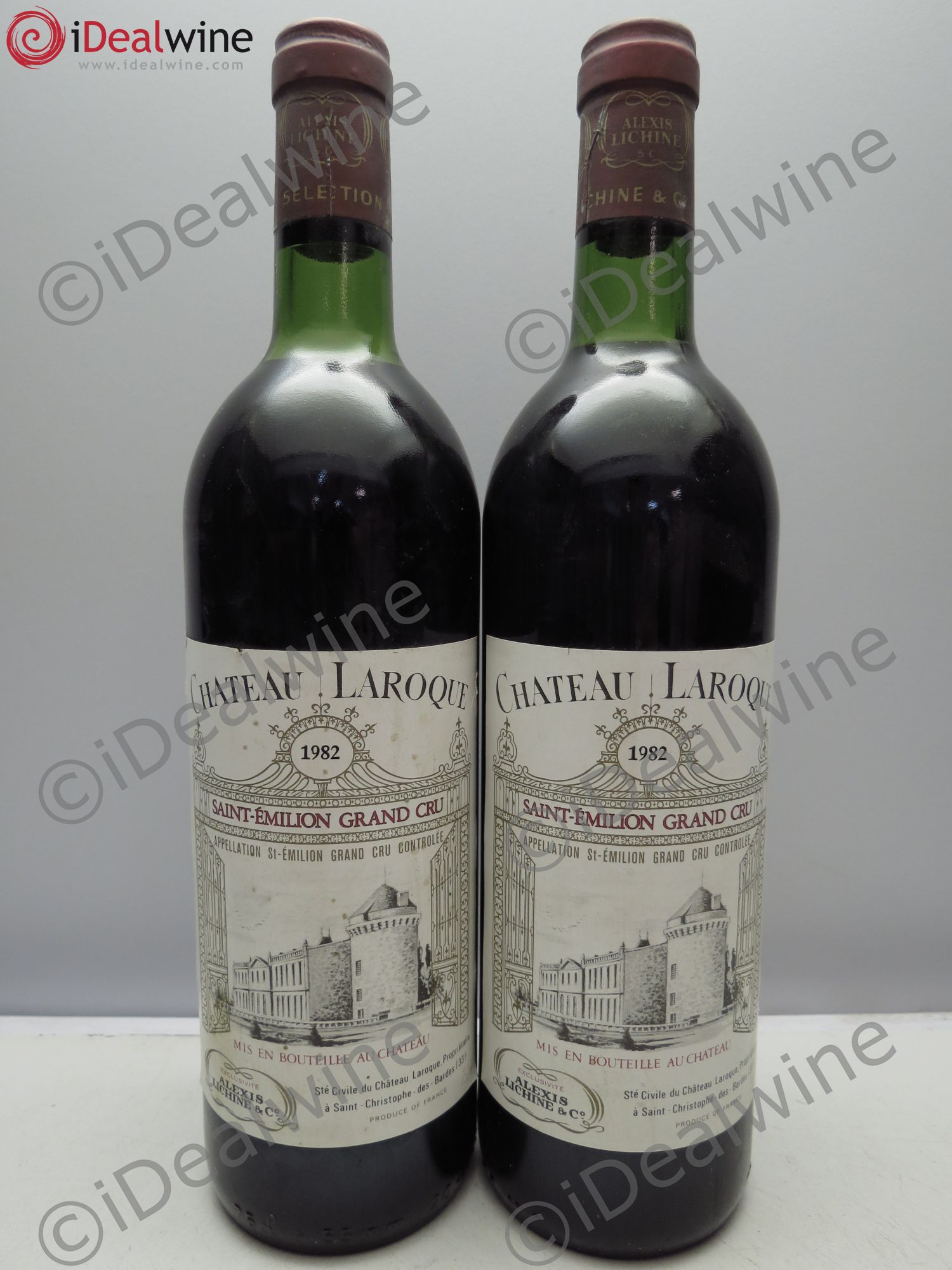 Château Laroque Grand Cru Classé 1982 - Lot de 2 bouteilles - 0