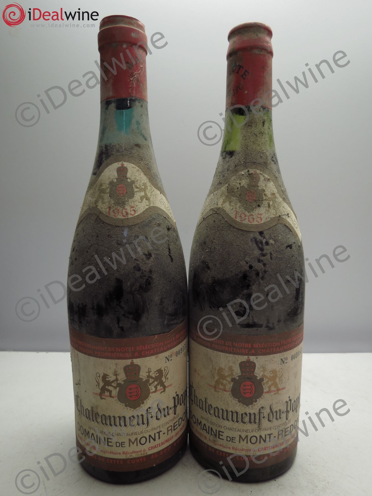 Châteauneuf-du-Pape Château Mont-Redon Famille Abeille-Fabre 1965 - Lot de 2 bouteilles - 0