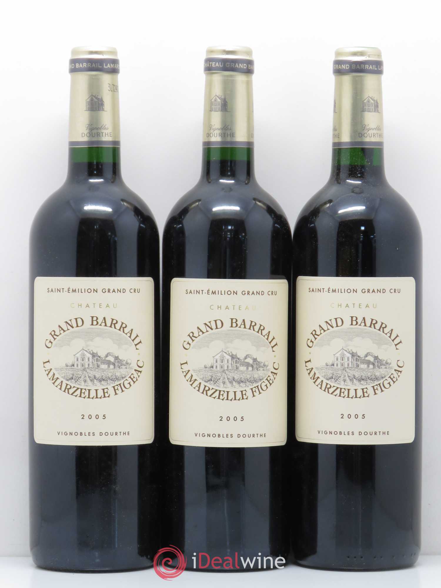 Château Grand Barrail Lamarzelle Figeac Grand Cru Classé 2005 - Lot de 12 bouteilles - 1