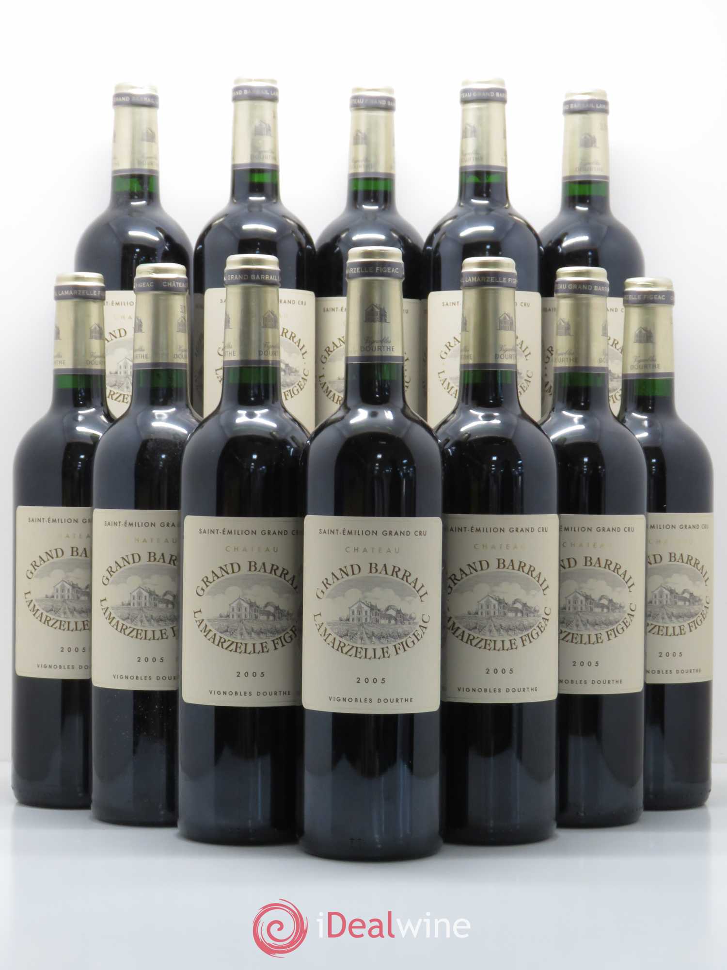 Château Grand Barrail Lamarzelle Figeac Grand Cru Classé 2005 - Lot de 12 bouteilles - 0